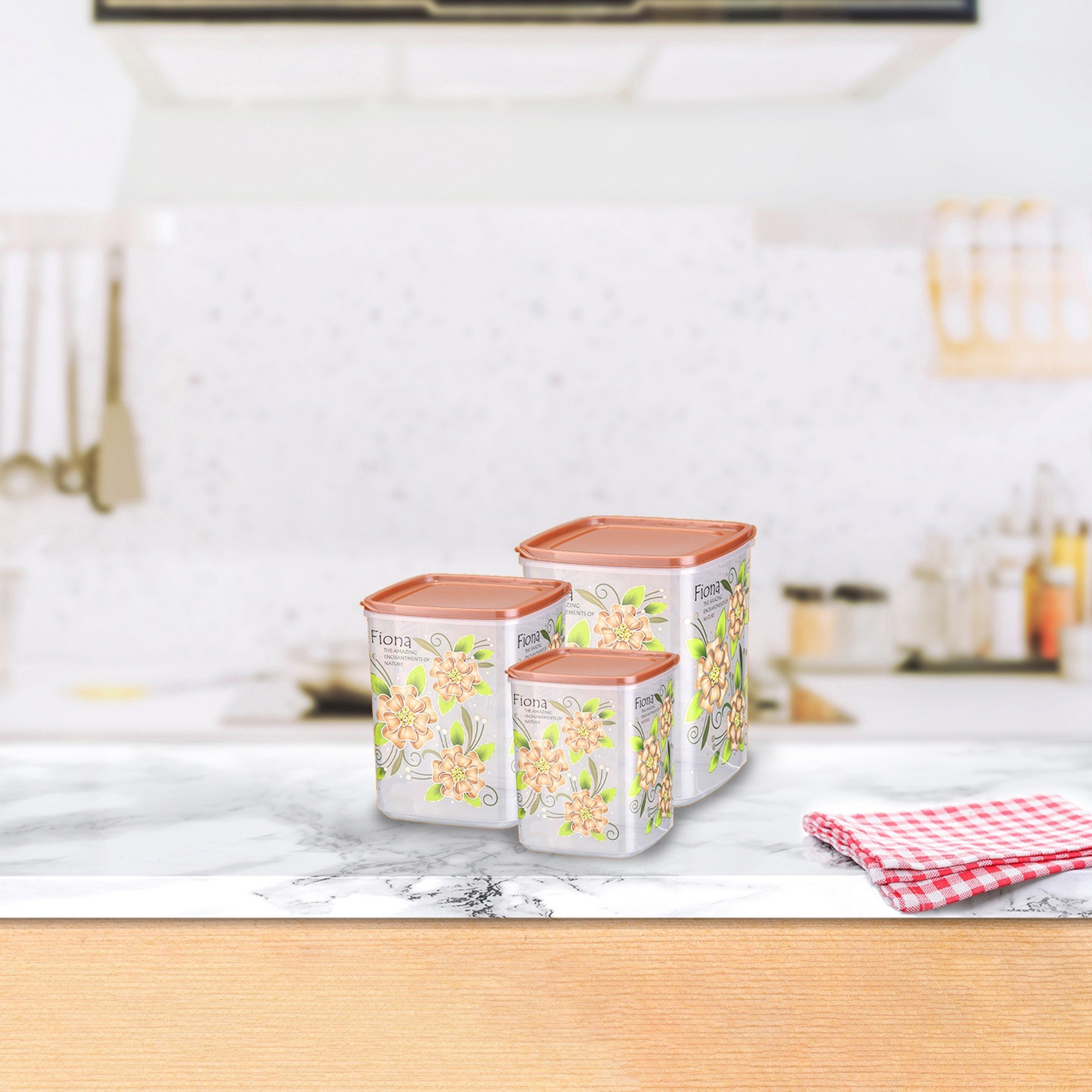حاوية تخزين بإغلاق محكم وغطاء من فيونا - طقم من 3 قطع-hbxhomeware-hbxkitchen-image-1