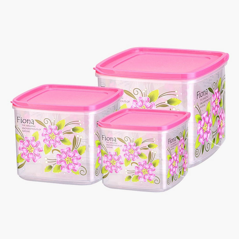 Fiona 3-Piece Super Seal Storage Container Set with Lid-Containers & Jars-image-1