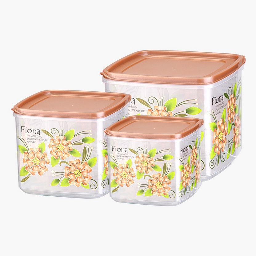 Fiona 3-Piece Super Seal Storage Container Set with Lid-Containers and Jars-image-1