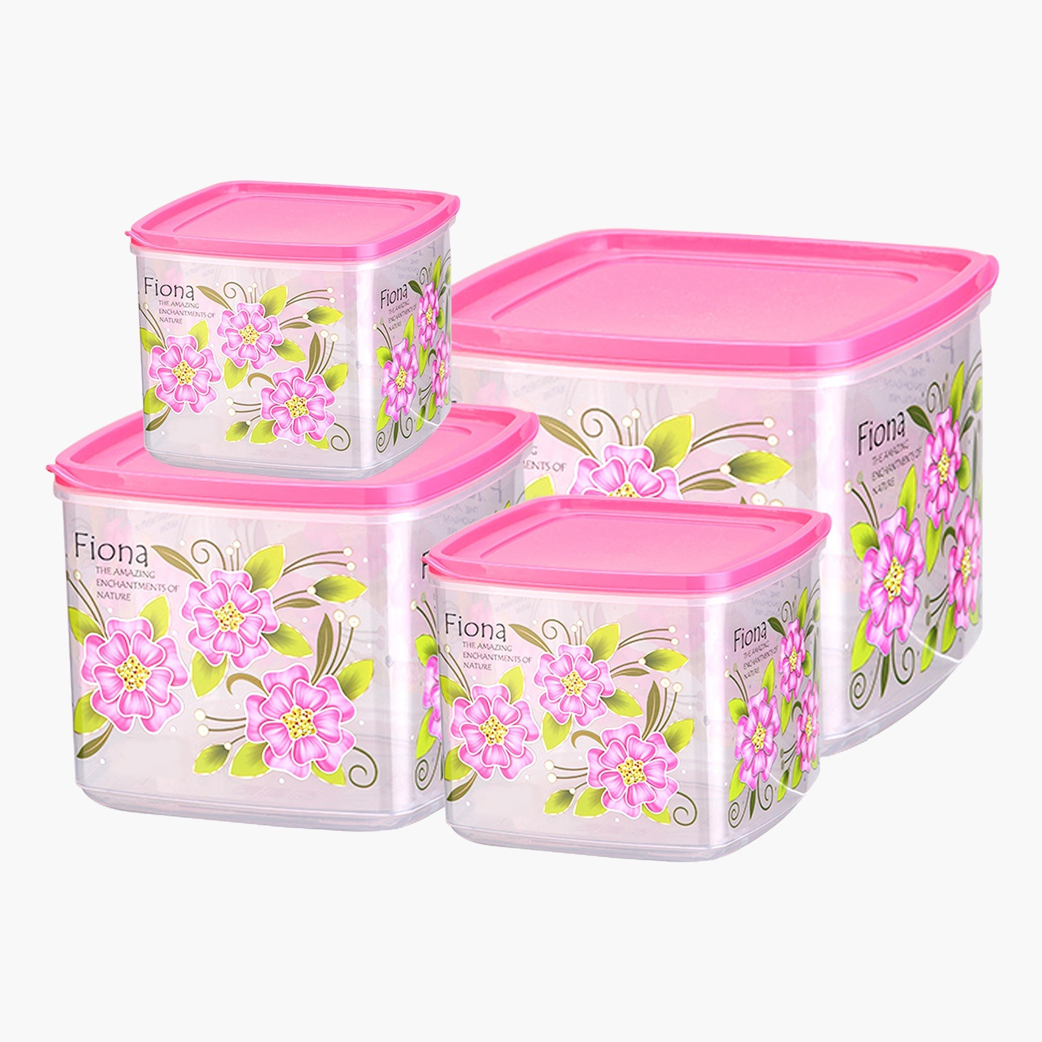 حاوية تخزين بإغلاق محكم وغطاء من فيونا - طقم من 4 قطع-hbxhomeware-hbxkitchen-image-2