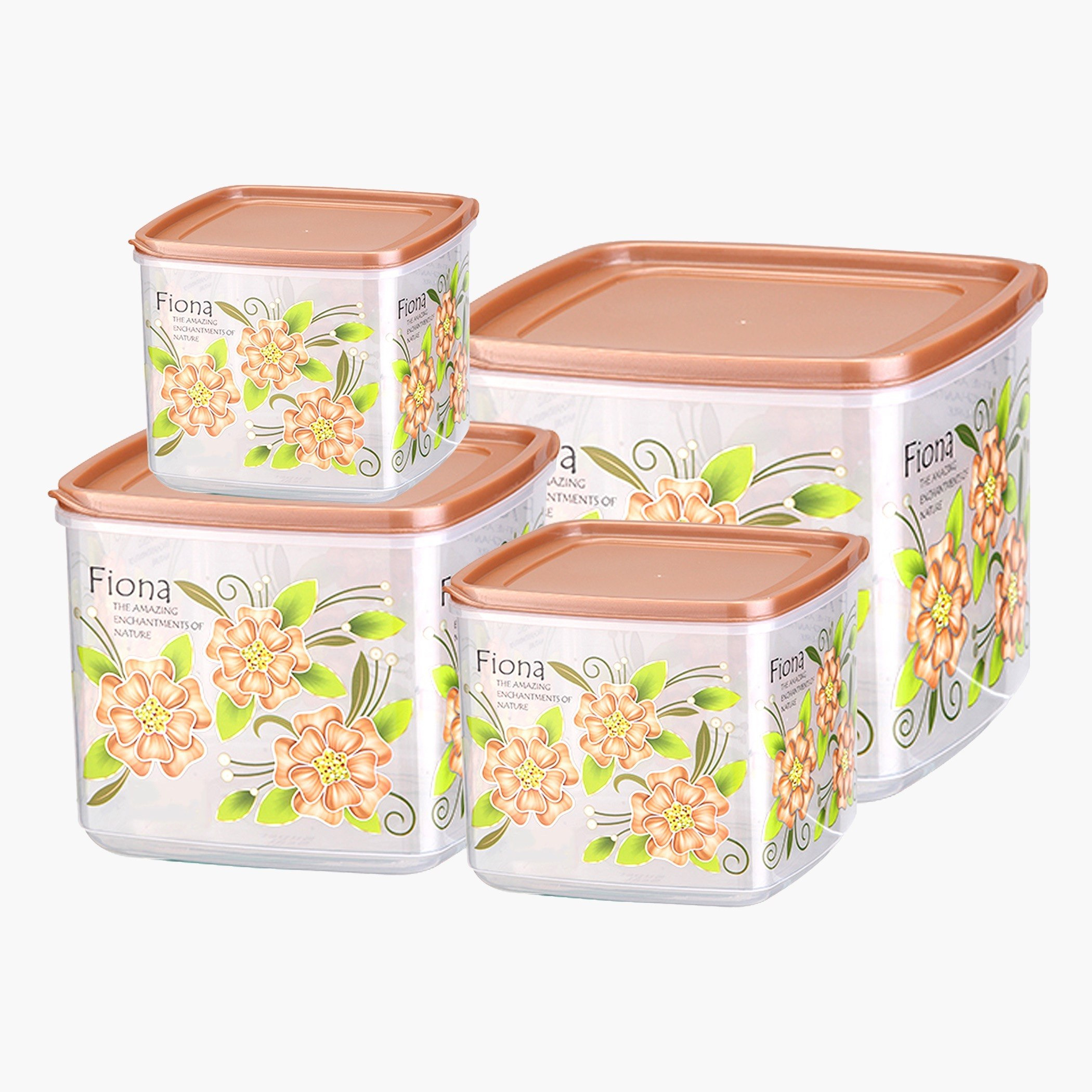 حاوية تخزين بإغلاق محكم وغطاء من فيونا - طقم من 4 قطع-hbxhomeware-hbxkitchen-image-2