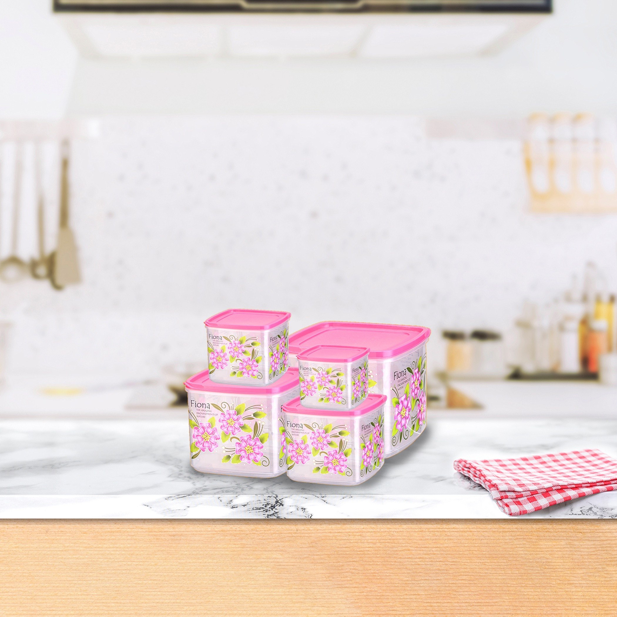 حاوية تخزين بإغلاق محكم وغطاء من فيونا - طقم من 10 قطع-hbxhomeware-hbxkitchen-image-1