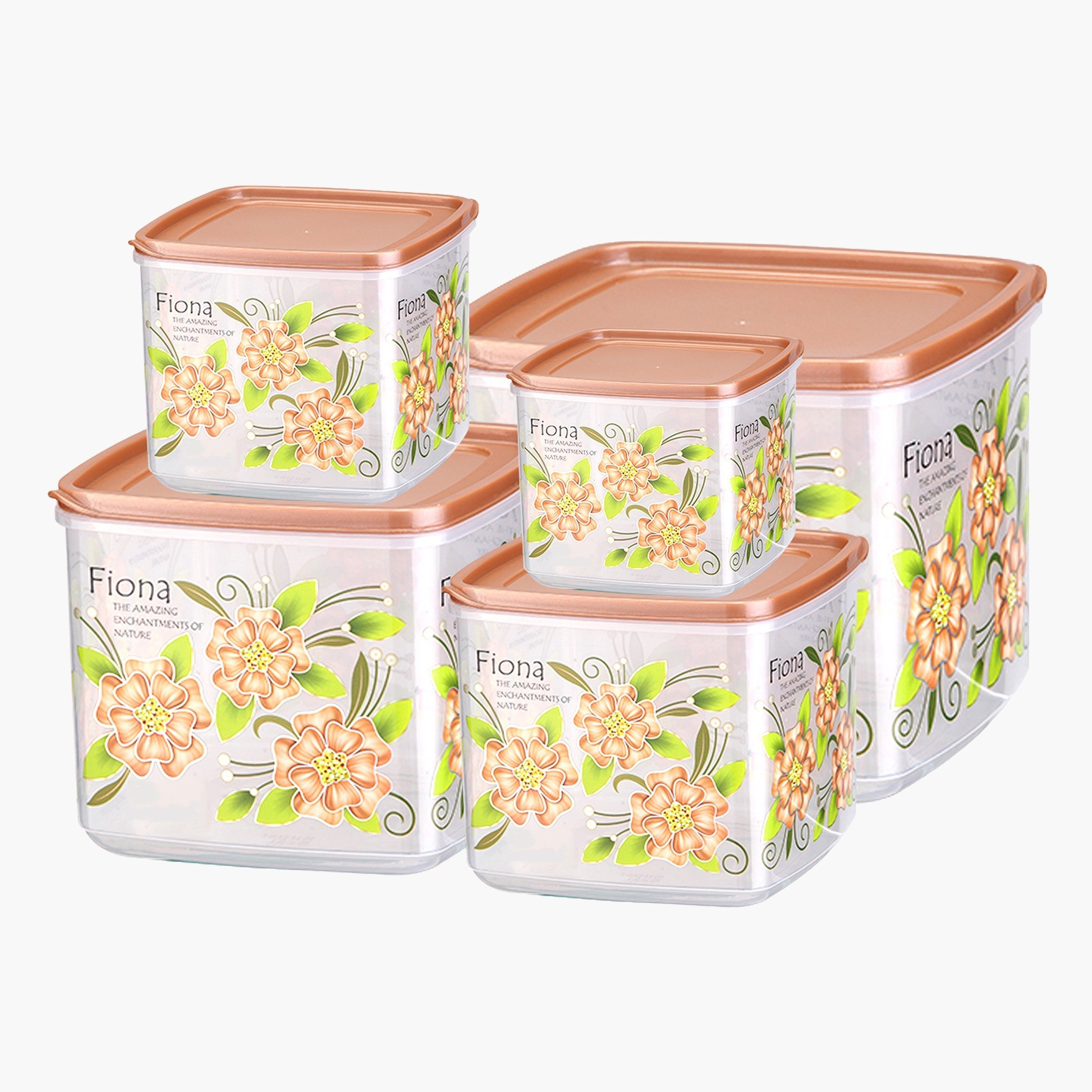 حاوية تخزين بإغلاق محكم وغطاء من فيونا - طقم من 10 قطع-hbxhomeware-hbxkitchen-image-2