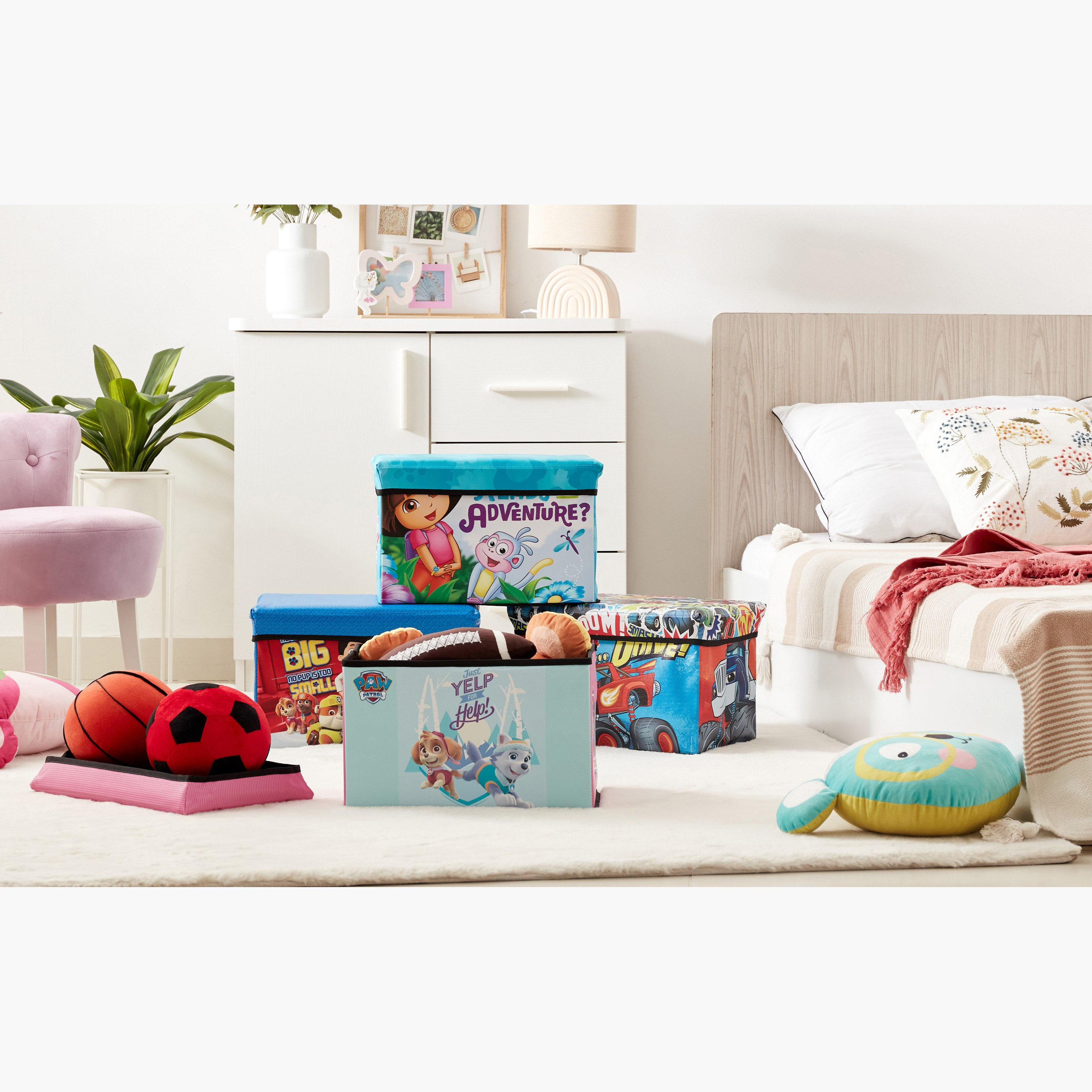 صندوق تخزين قابل للطي بتصميم بلاز من نيكلوديون -  40x25x25 سم-hbxhomeware-hbxkidsandyouth-image-5