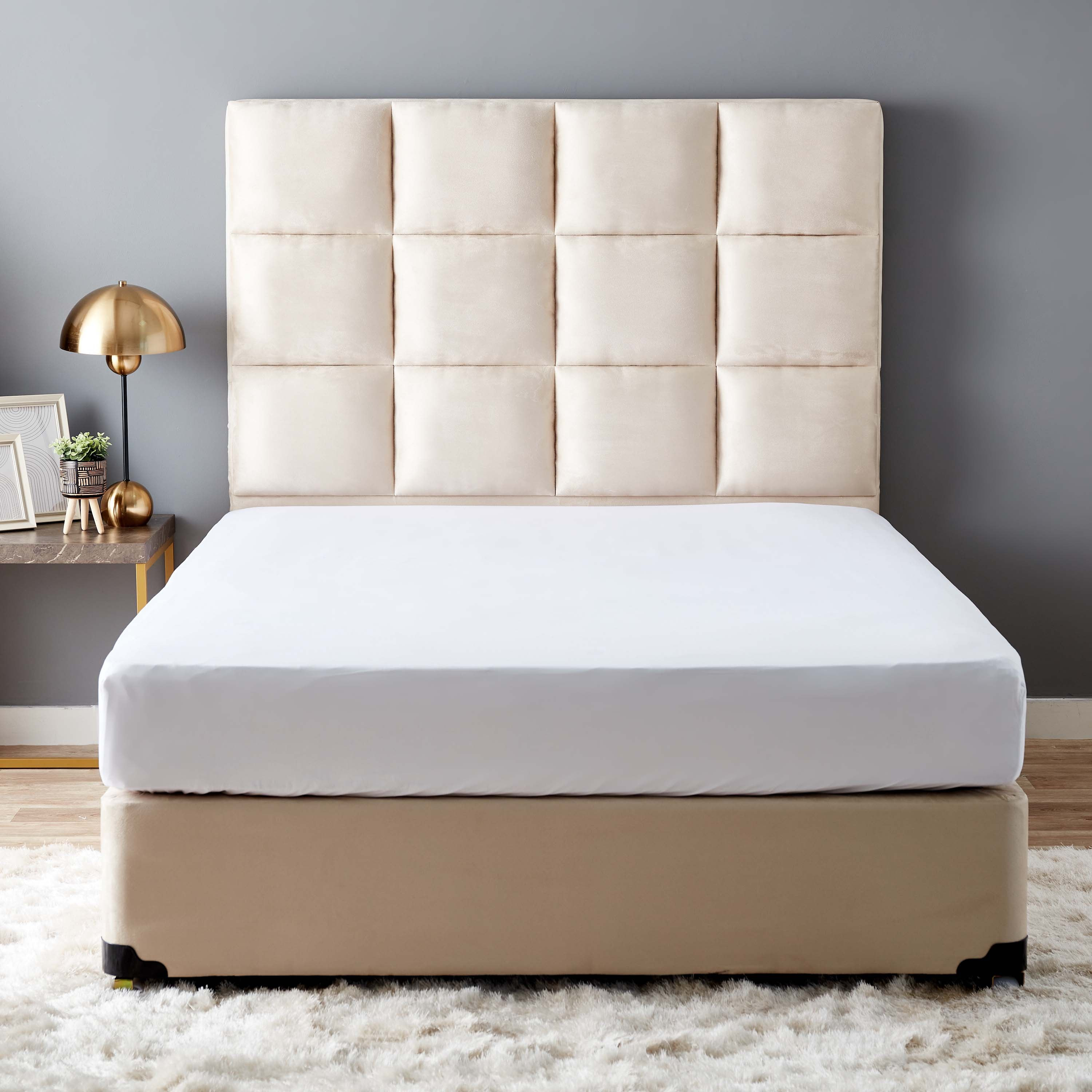 سرير كوين بتنجيد مربعات - آي كولبي من موڤو - 150x200 سم-hbxbedroom-bedsandbedsets-beds-queen-image-2