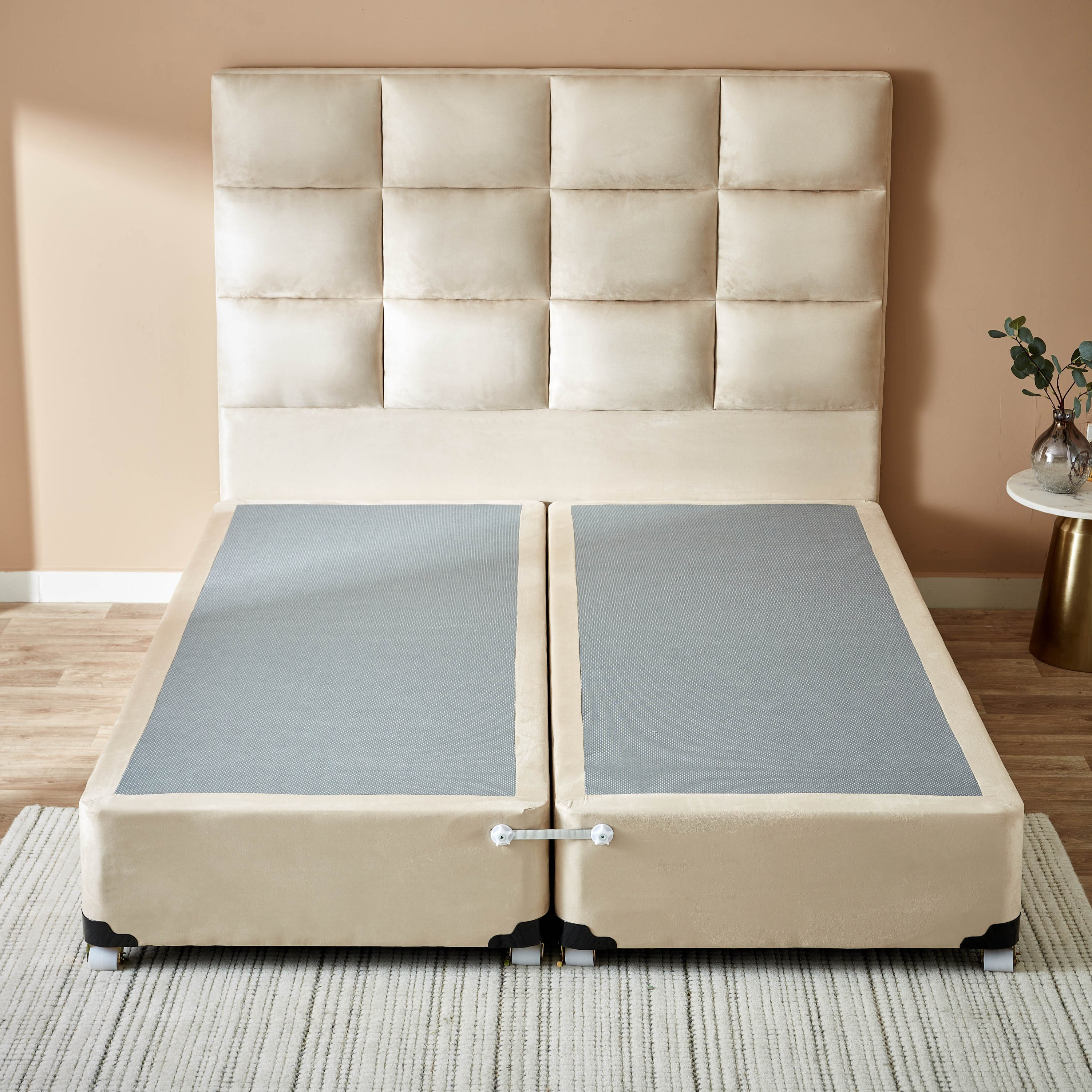سرير سوبر كينج بتنجيد مربعات - آي كولبي من موڤو - 200x200 سم-hbxbedroom-bedsandbedsets-beds-superking-image-3
