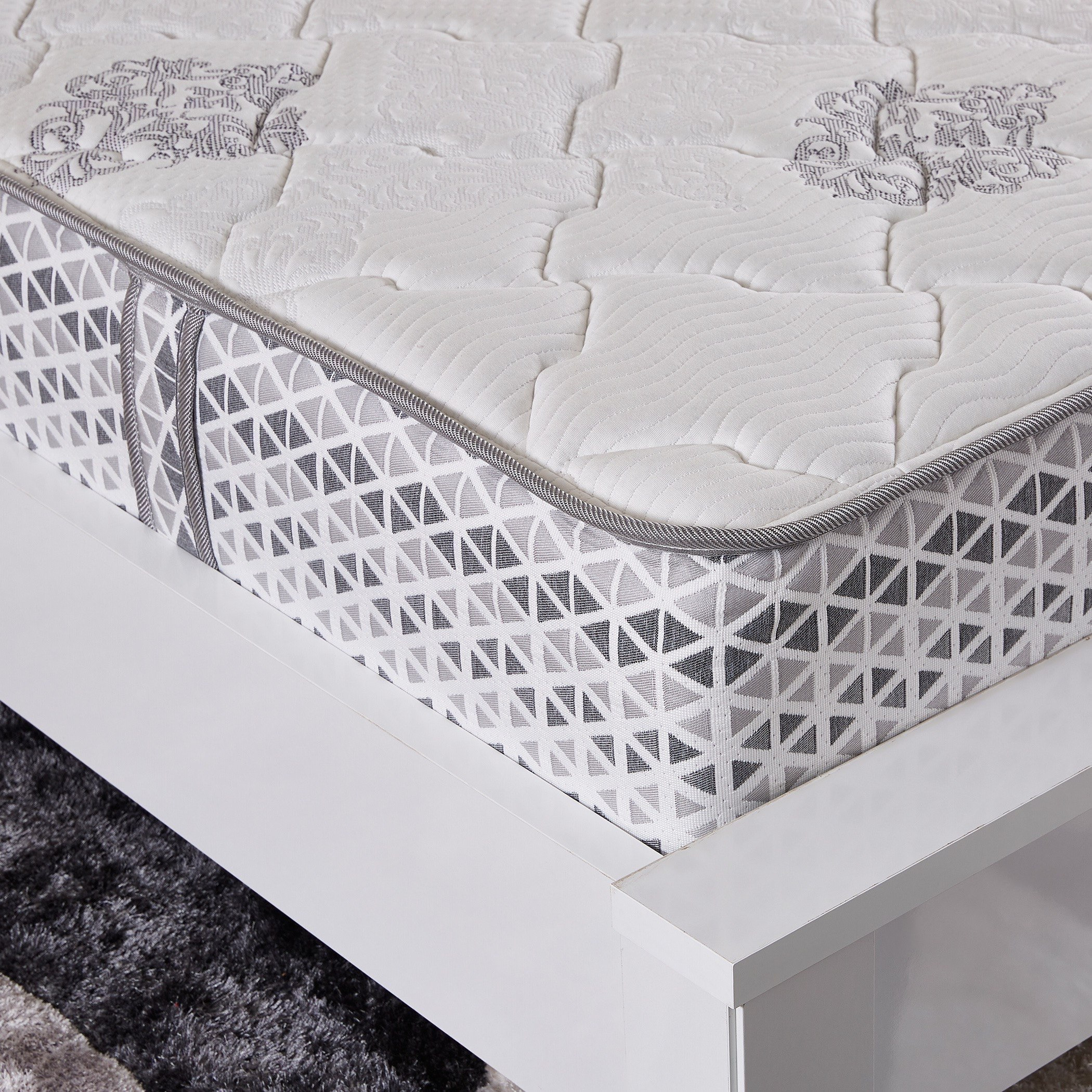 مرتبة كينج فيسكو ميموري فوم ولاتكس بيديك هايبرد من بوستورا - 180x210x26 سم-hbxfurniture-mattresses-king-image-4