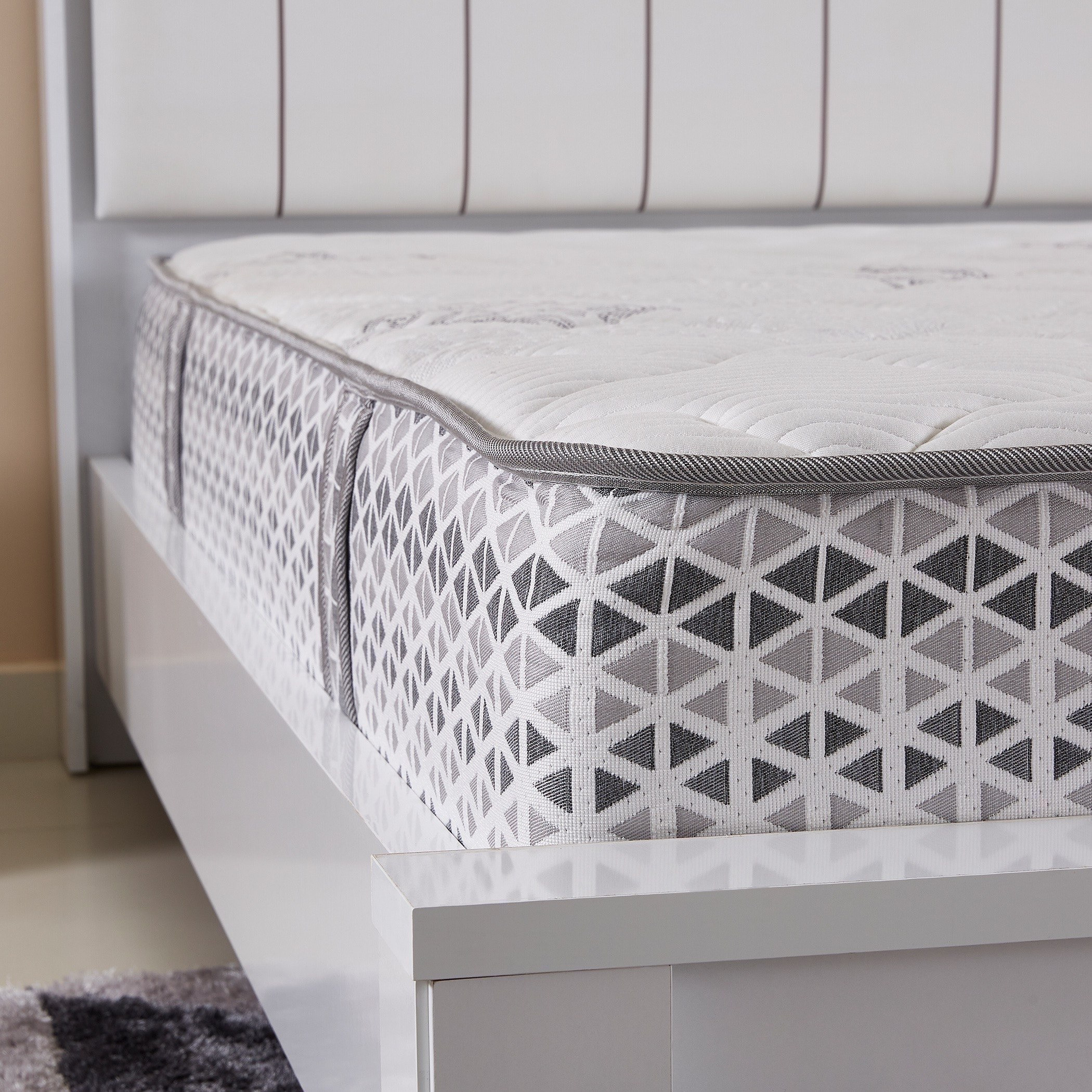 مرتبة كينج فيسكو ميموري فوم ولاتكس بيديك هايبرد من بوستورا - 180x210x26 سم-hbxfurniture-mattresses-king-image-6
