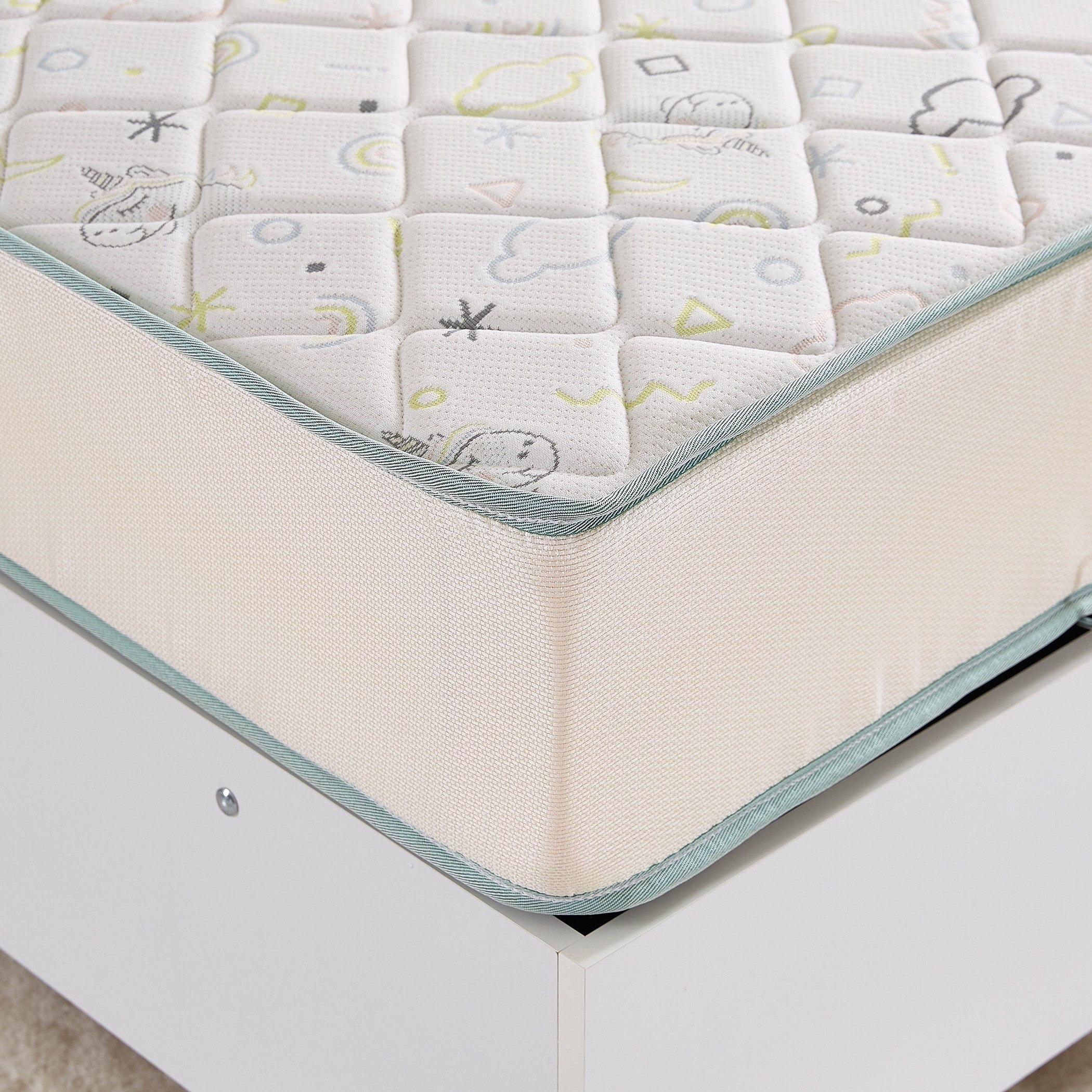مرتبة مراهقين فردية إسفنج ونوابض حلزونية من آي هابي - 100x200x22 سم-hbxfurniture-bedroom-mattresses-single-image-2