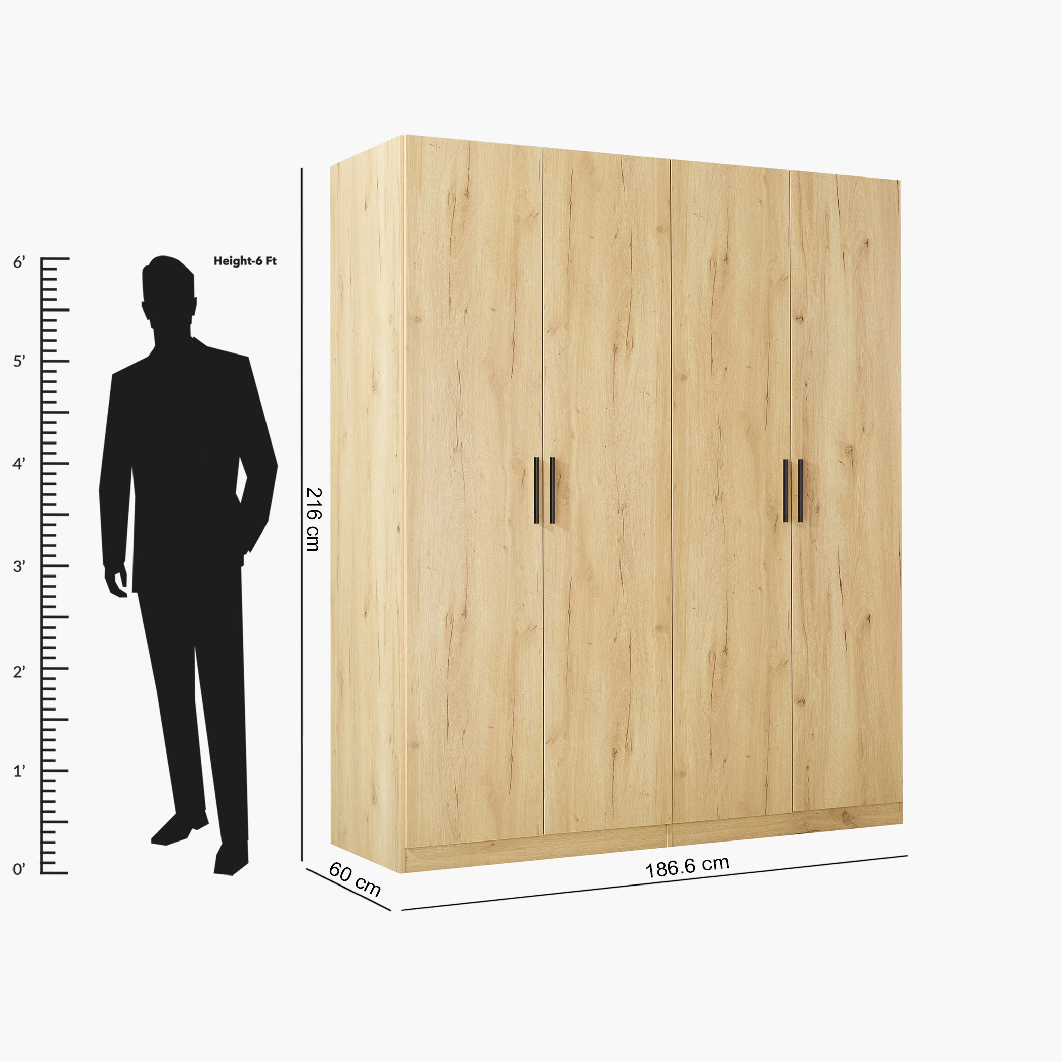 خزانة ملابس صغيرة 4 أبواب بدون مرآة من تانجو-hbxfurniture-wardrobes-image-8