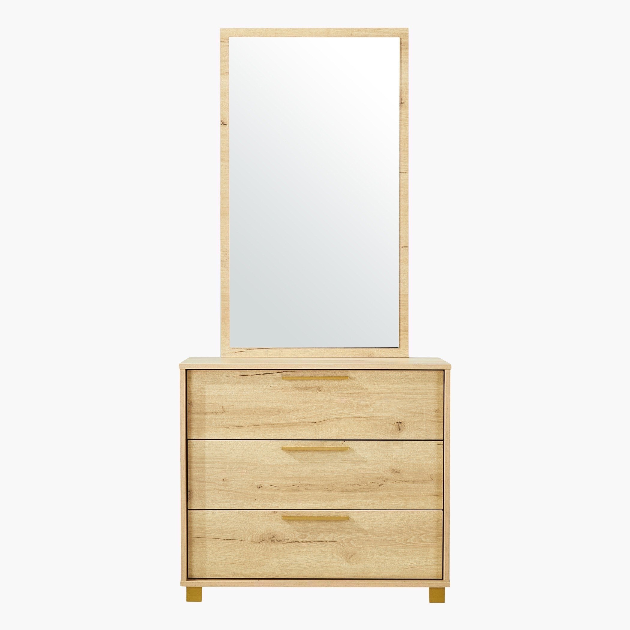 مرآة لطاولة تزيين صغيرة بـ3 أدراج من برايتن-hbxfurniture-kidsroom-kidsdressersandmirrors-image-3