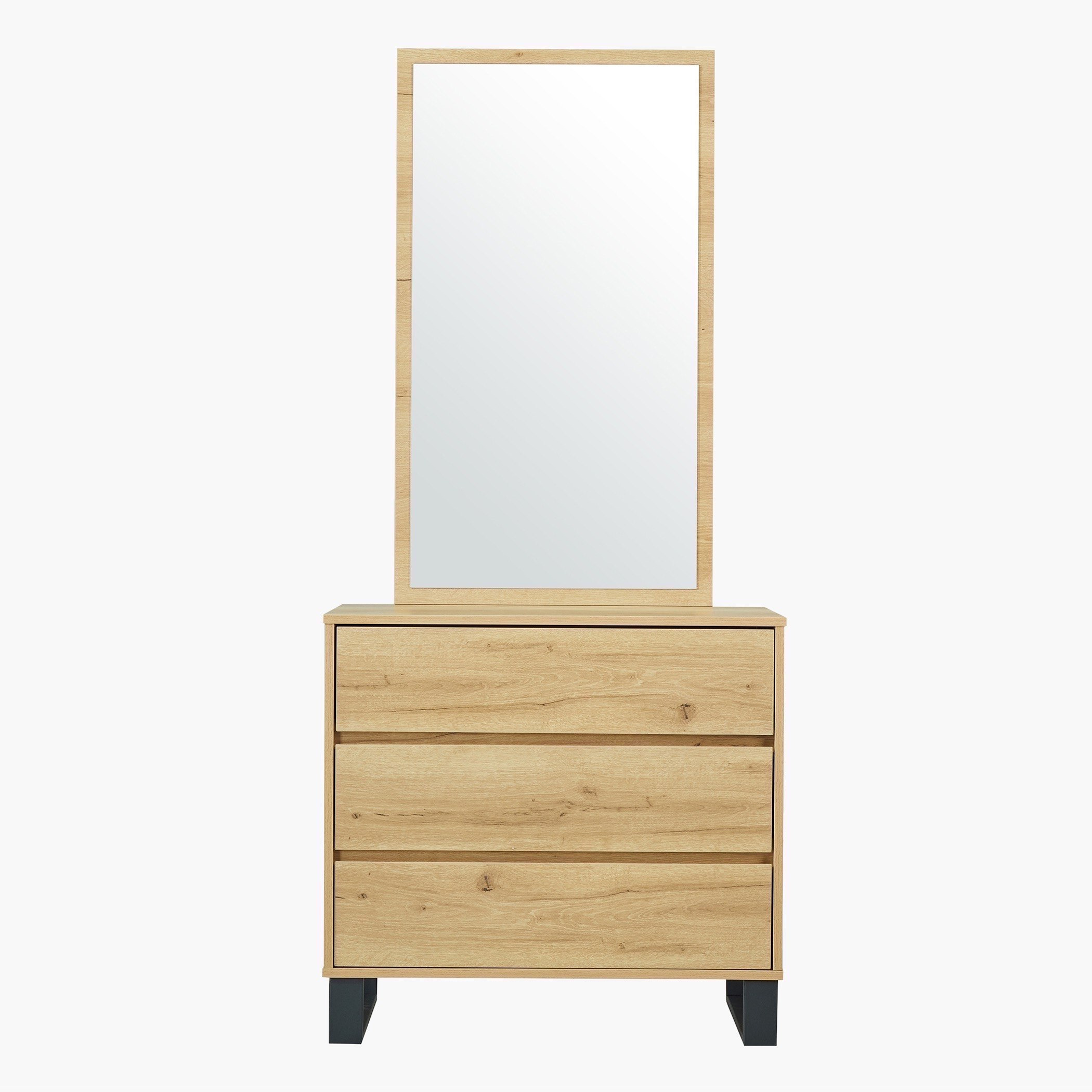 مرآة لطاولة تزيين صغيرة بـ3 أدراج من تانجو-hbxfurniture-kidsroom-kidsdressersandmirrors-image-3