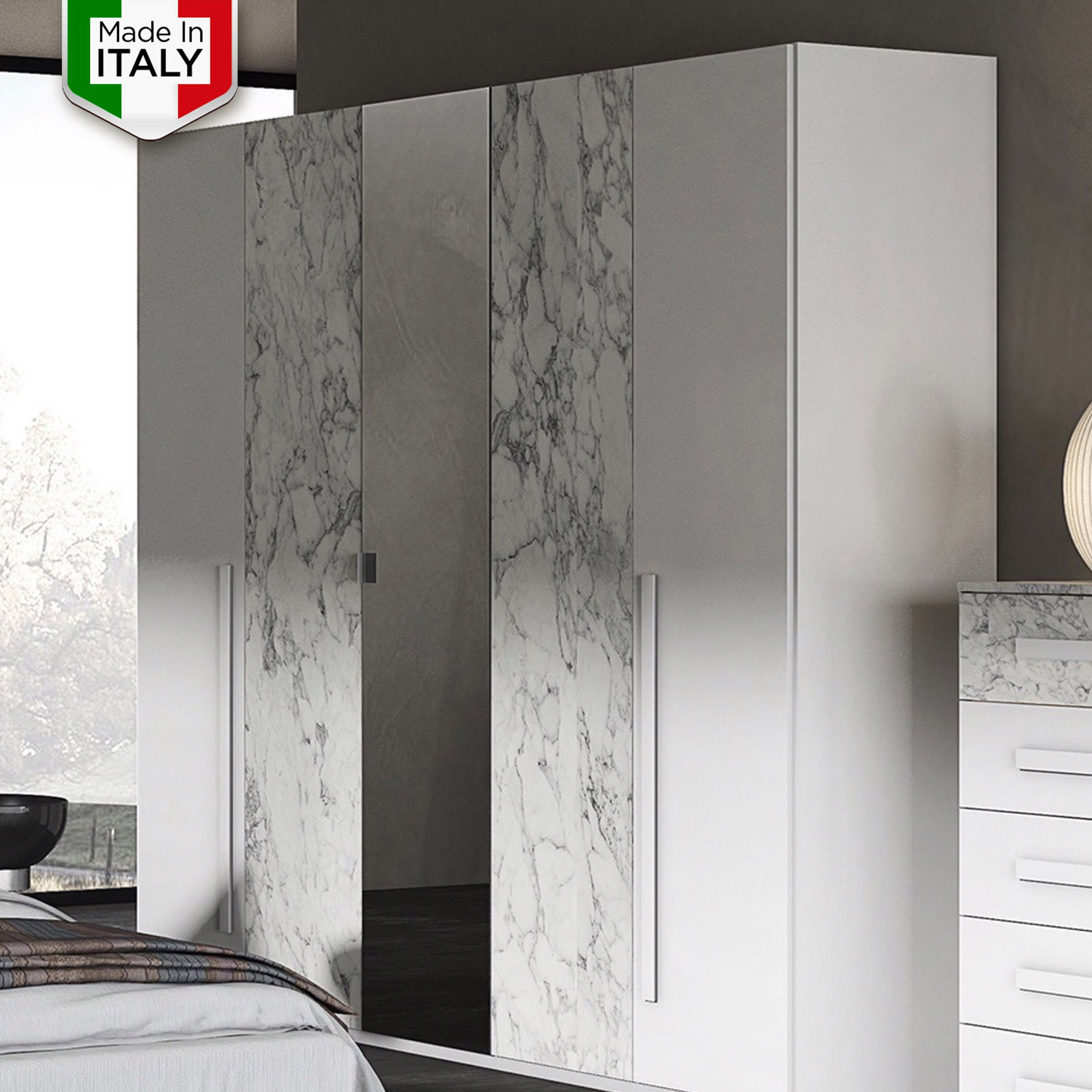 دولاب بـ 5 أبواب ومرآة من نوفارا-hbxfurniture-wardrobes-image-1