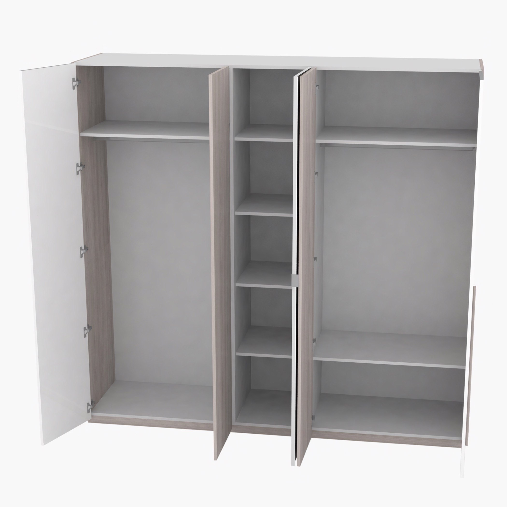 دولاب بـ 5 أبواب ومرآة من بيسكارا-hbxfurniture-wardrobes-image-4