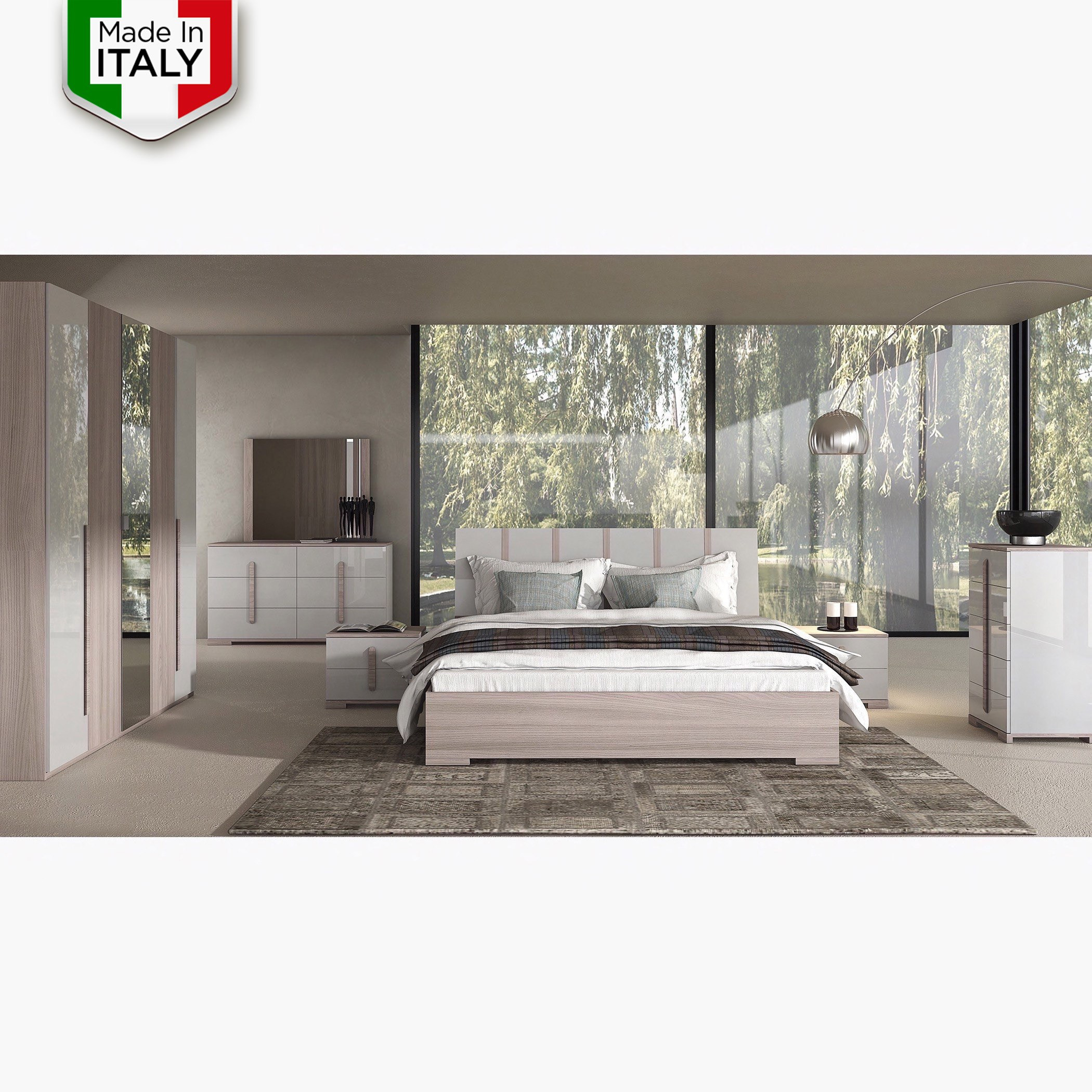 Pescara 5-Piece King Bedroom Set - 180x200 cm-hbxbedroom-bedsandbedsets-bedroomsets-king-image-1