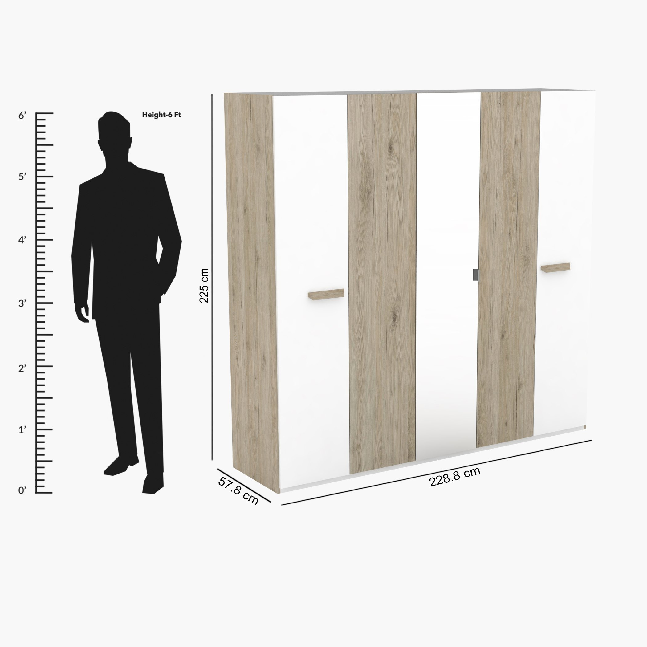 دولاب بـ 5 أبواب ومرآة من ترينتو-hbxfurniture-wardrobes-image-8