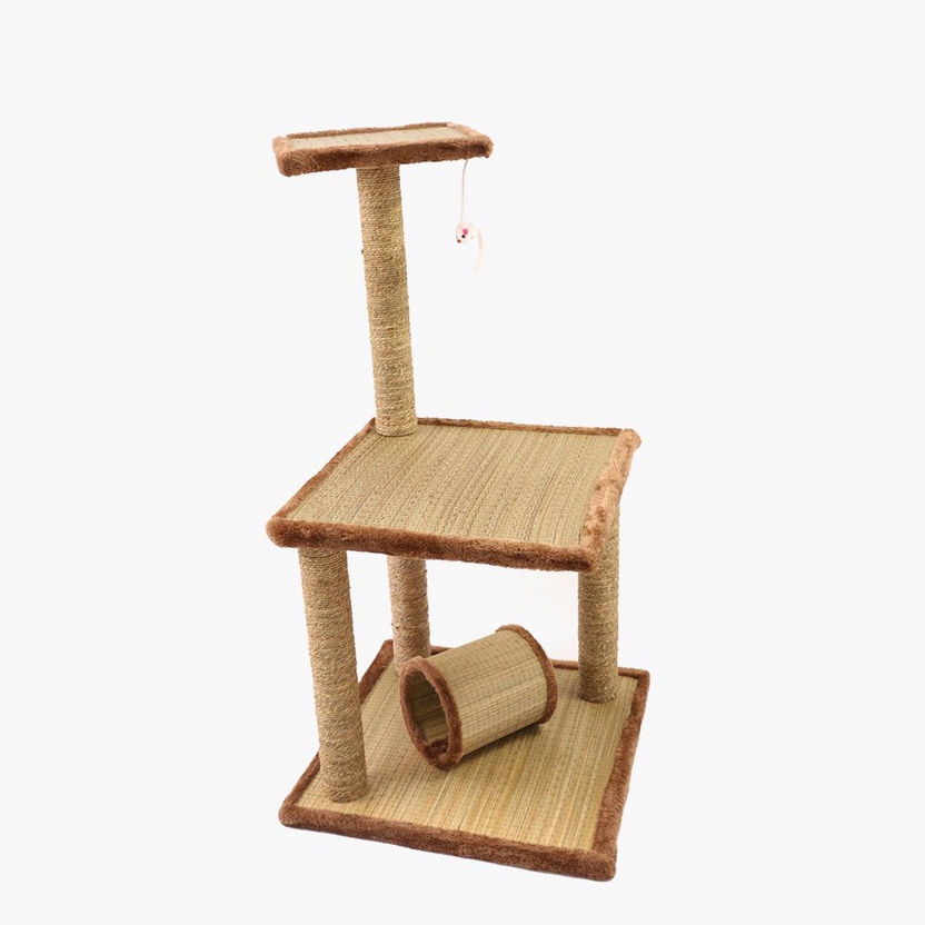 Playful Cat Tree - 50x50x95 cm-Pet Beds and Trees-image-1