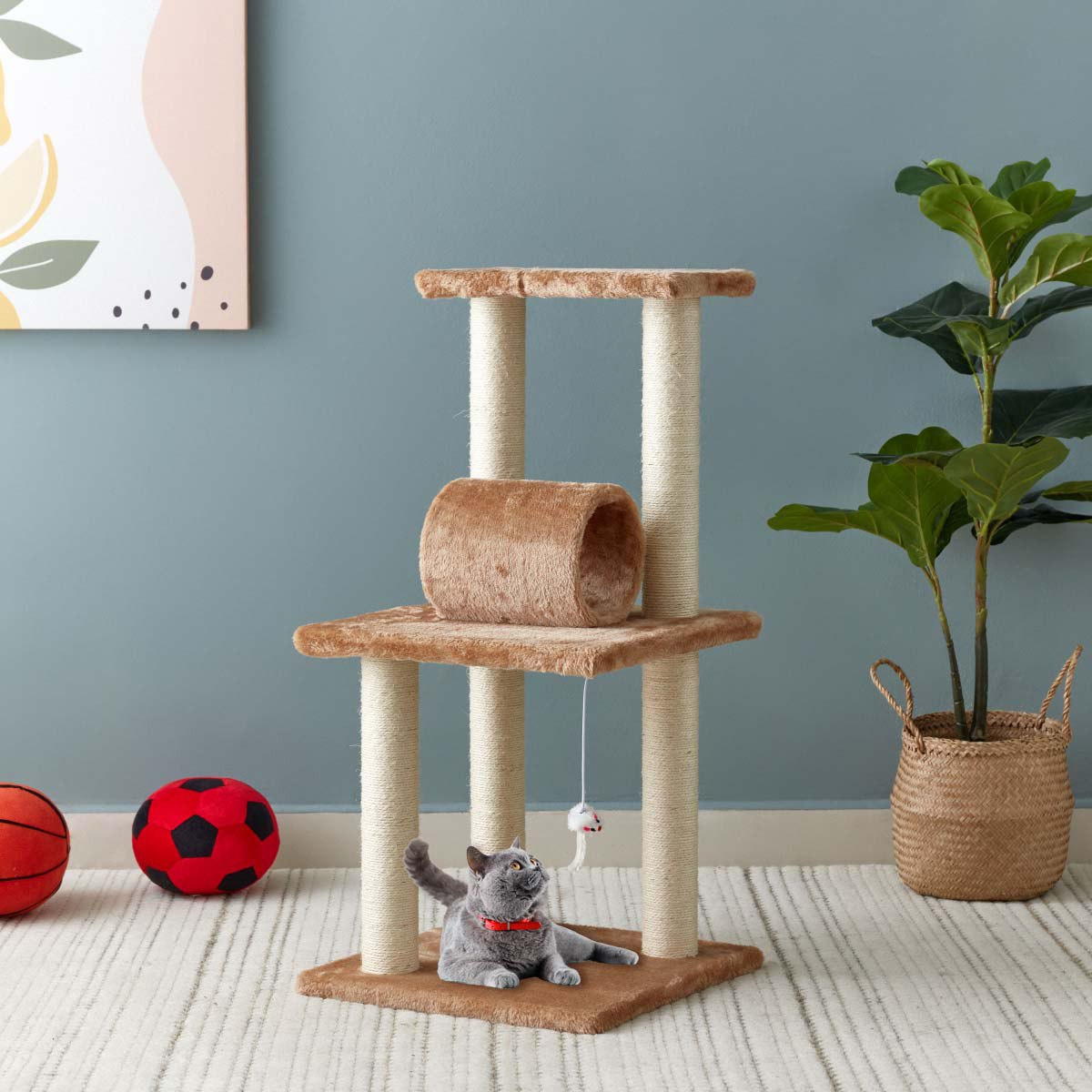 Playful Cat Tree 40x40x83 cm