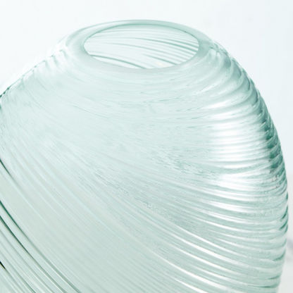 Mauve Glass Organic Bubble Vase - 18.5x16x24.5 cm