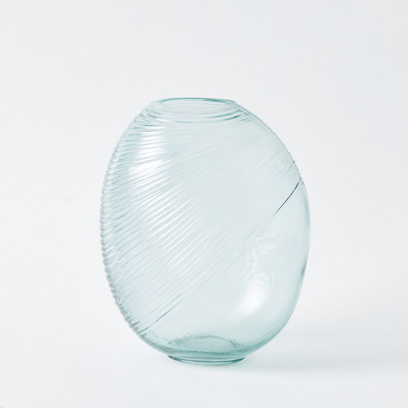Mauve Glass Organic Bubble Vase - 18.5x16x24.5 cm-Vases-image-4