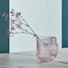 Mauve Glass Inverted Mushroom Vase - 13x10.5x4.5 cm-Vases-thumbnailMobile-0
