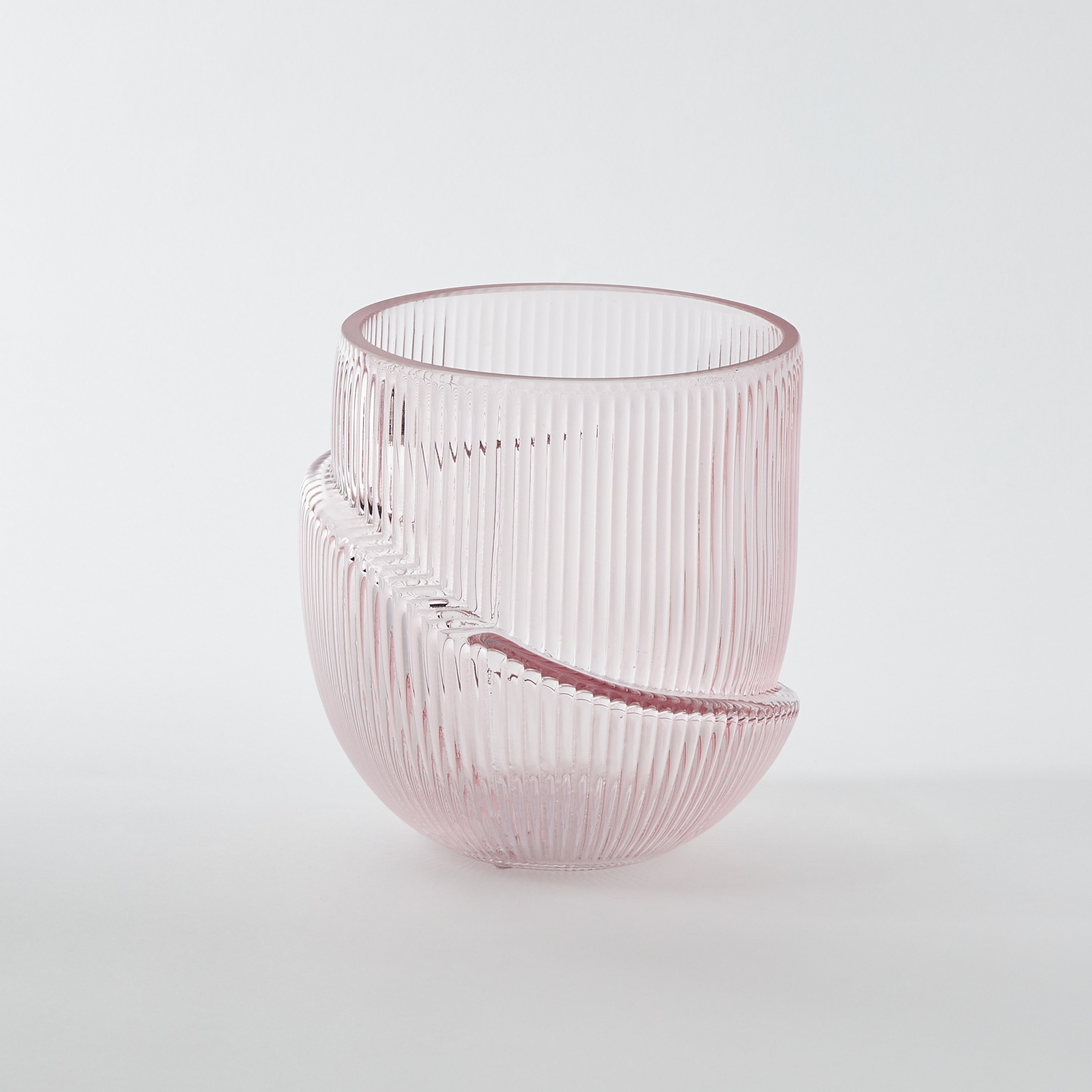 مزهرية زجاج بتصميم فطر مقلوب من موف - 13x10.5x4.5 سم-hbxbedroom-decorandaccessories-vases-image-5