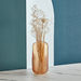 Mauve Glass Half Pixelated Vase - 30x9x7.5 cm-Vases-thumbnailMobile-0