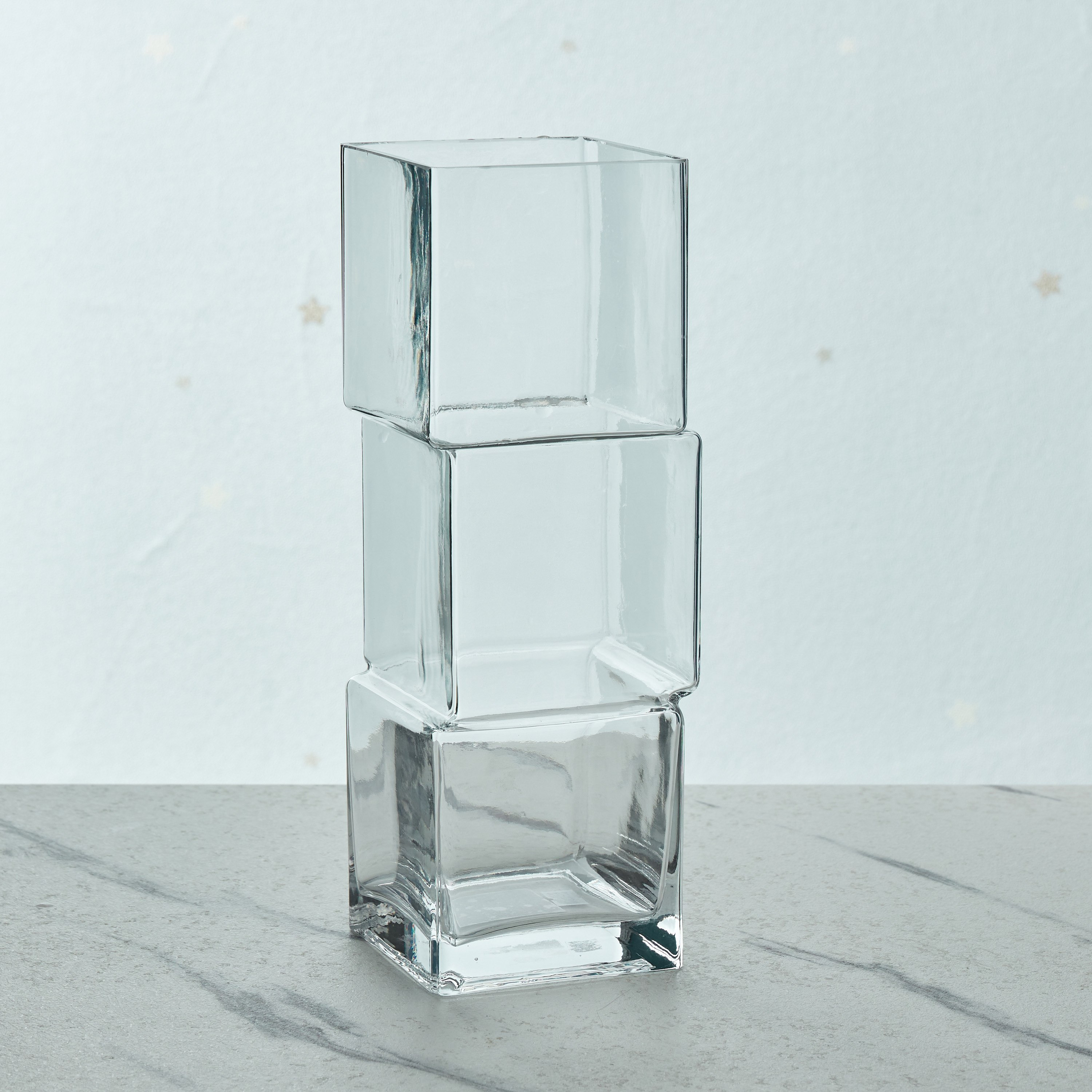 مزهرية زجاج مكعبات مكدسة من موف - 30x30x30 سم-hbxbedroom-decorandaccessories-vases-image-2