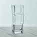 Mauve Glass Stacked Cubes Vase - 30x30x30 cm-Vases-thumbnailMobile-1