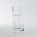 Mauve Glass Stacked Cubes Vase - 30x30x30 cm-Vases-thumbnailMobile-4