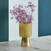 Mauve Glass Cylindrical Vase on Conical Stand - 25.5x14.5x10.5 cm-Candle Holders-thumbnail-0