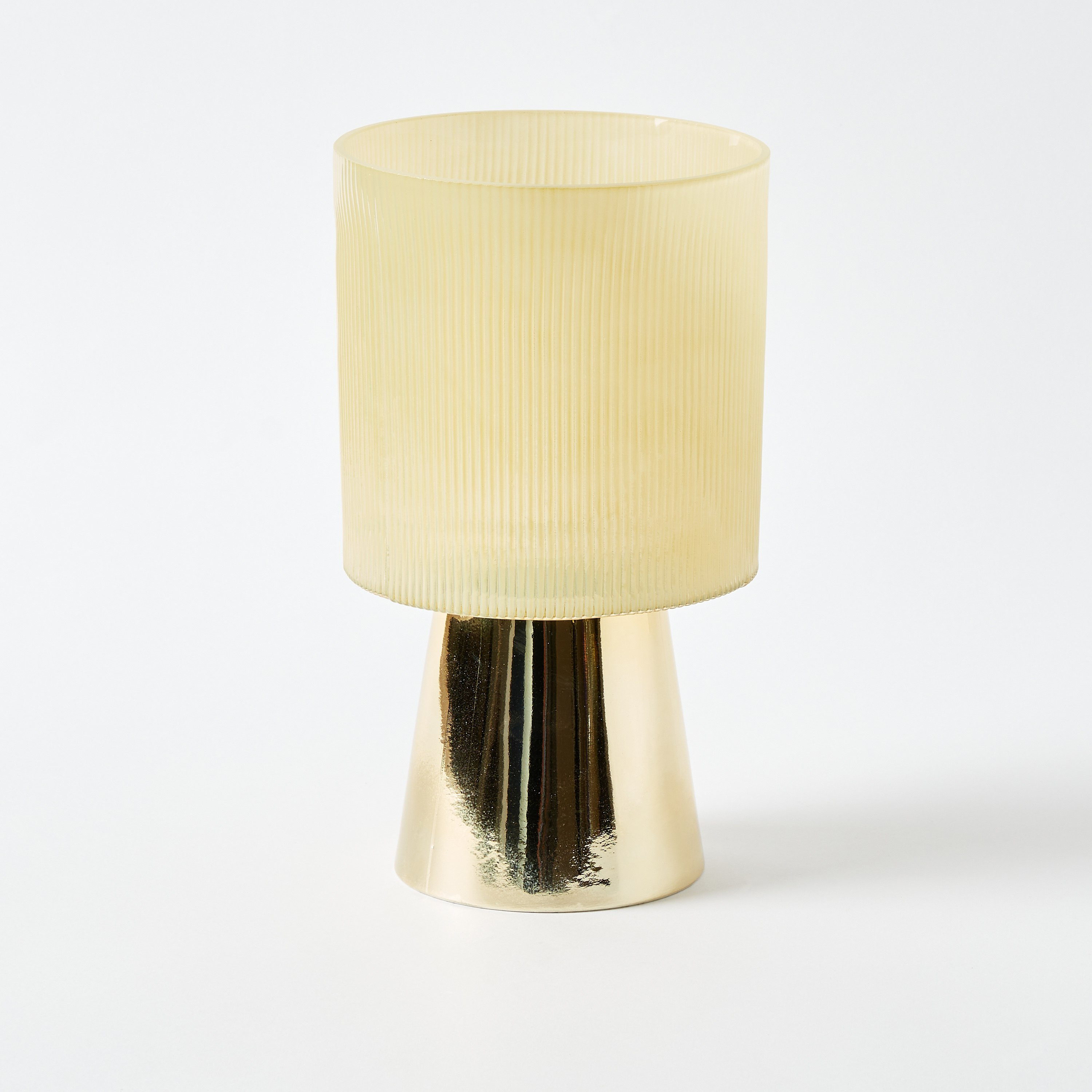 مزهرية زجاج أسطوانية بحامل مخروطي من موف - 25.5x14.5x10.5 سم-hbxbedroom-decorandaccessories-vases-image-5