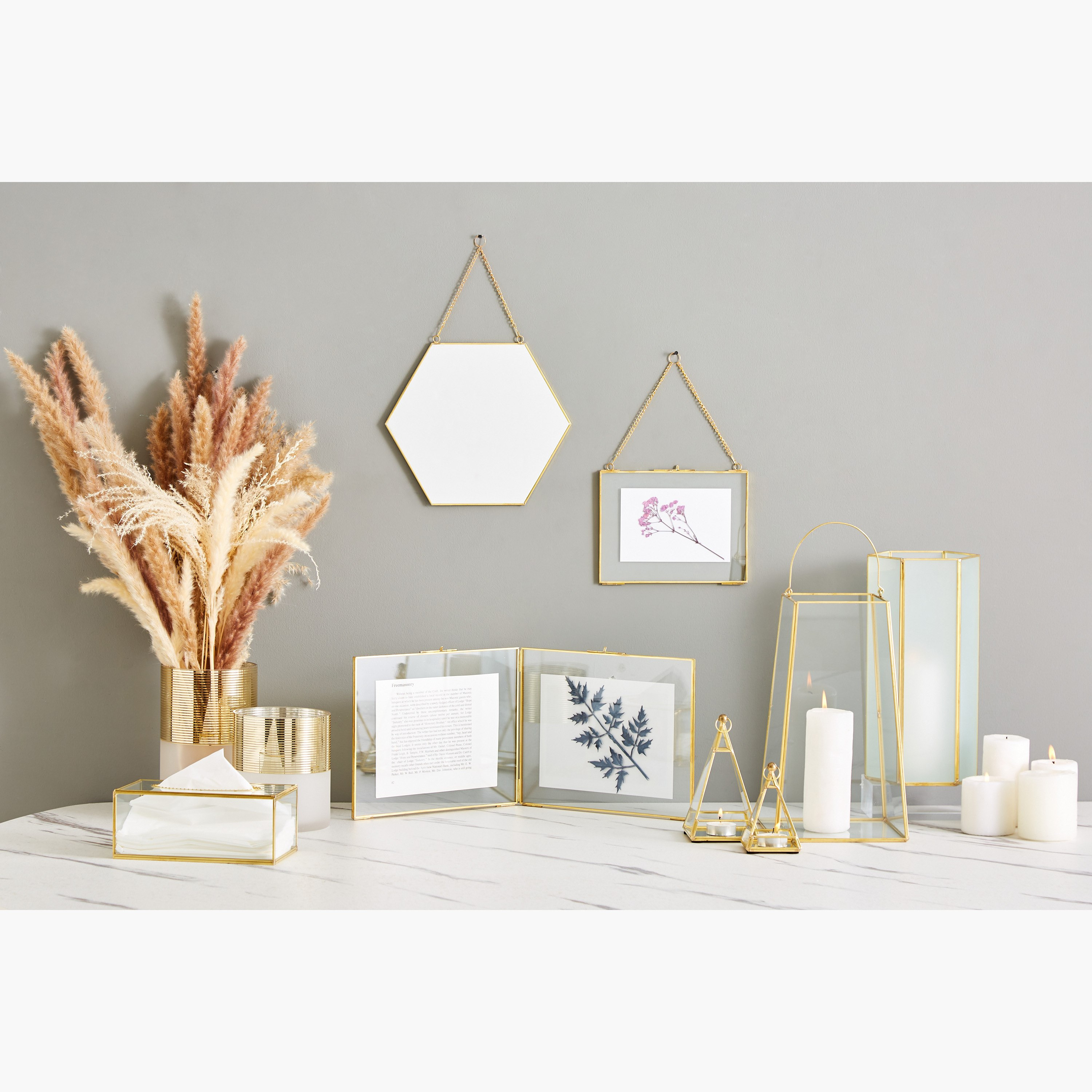 مزهرية زجاج مضلعة من موف - 20x12.5x12.5 سم-hbxbedroom-decorandaccessories-vases-image-4