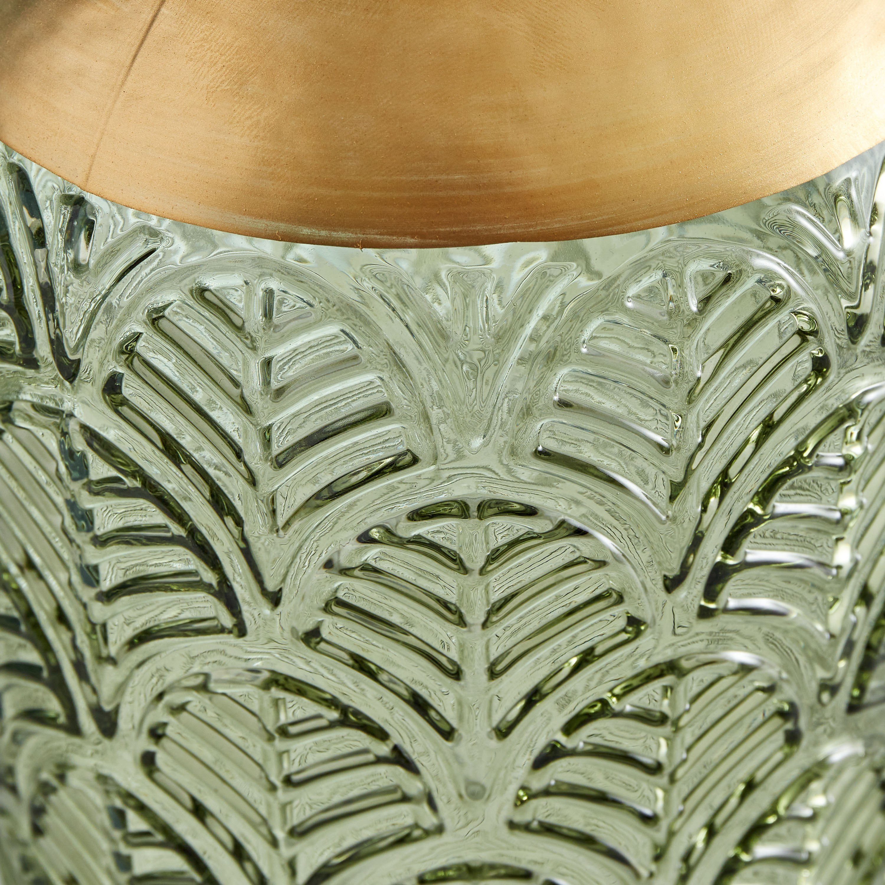 مزهرية زجاج مزخرفة بأوراق السرخس من موف - 29x4x7 سم-hbxbedroom-decorandaccessories-vases-image-3