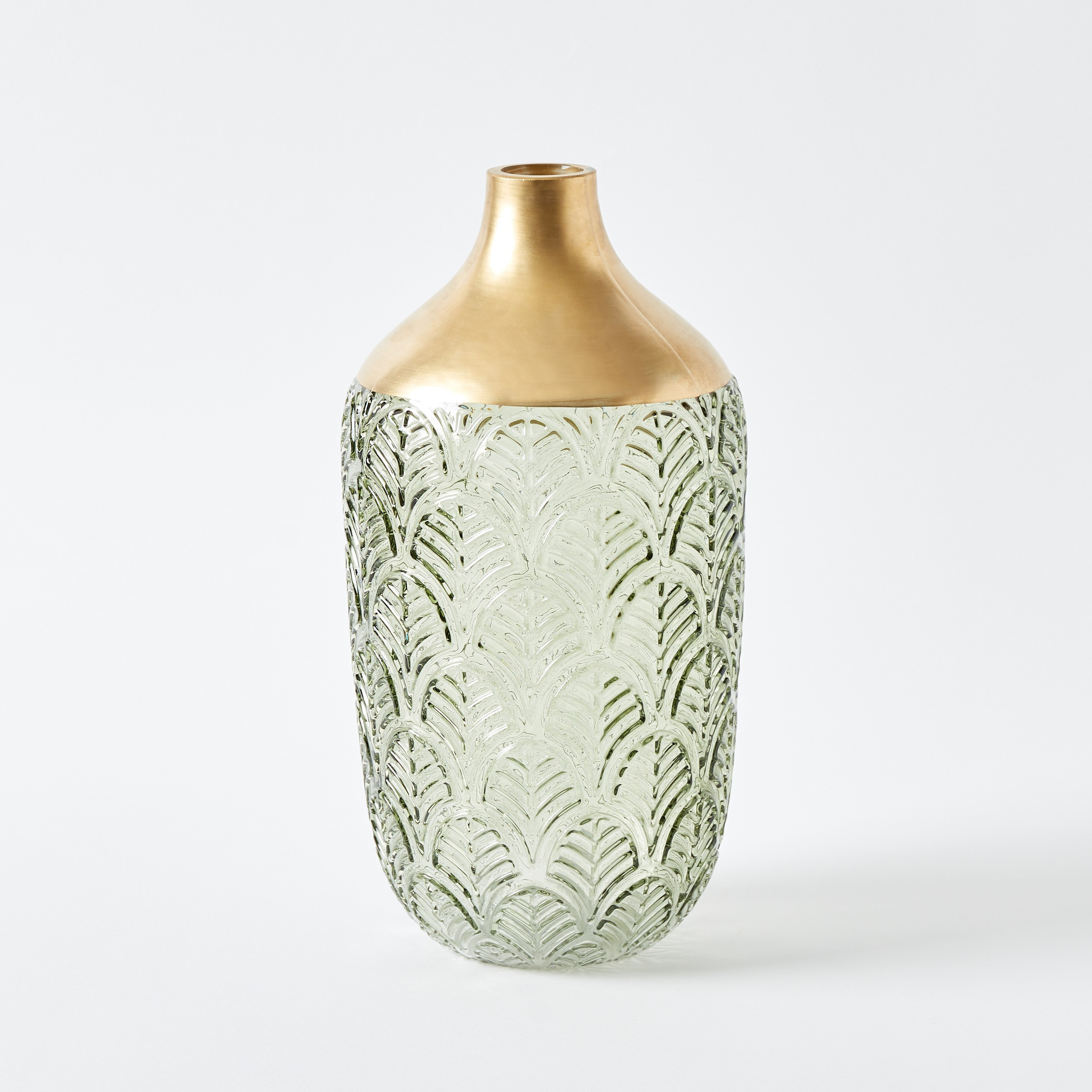 مزهرية زجاج مزخرفة بأوراق السرخس من موف - 29x4x7 سم-hbxbedroom-decorandaccessories-vases-image-5