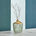 Mauve Glass Fern Leaf Textured Vase - 22x4x9 cm-Vases-thumbnailMobile-0