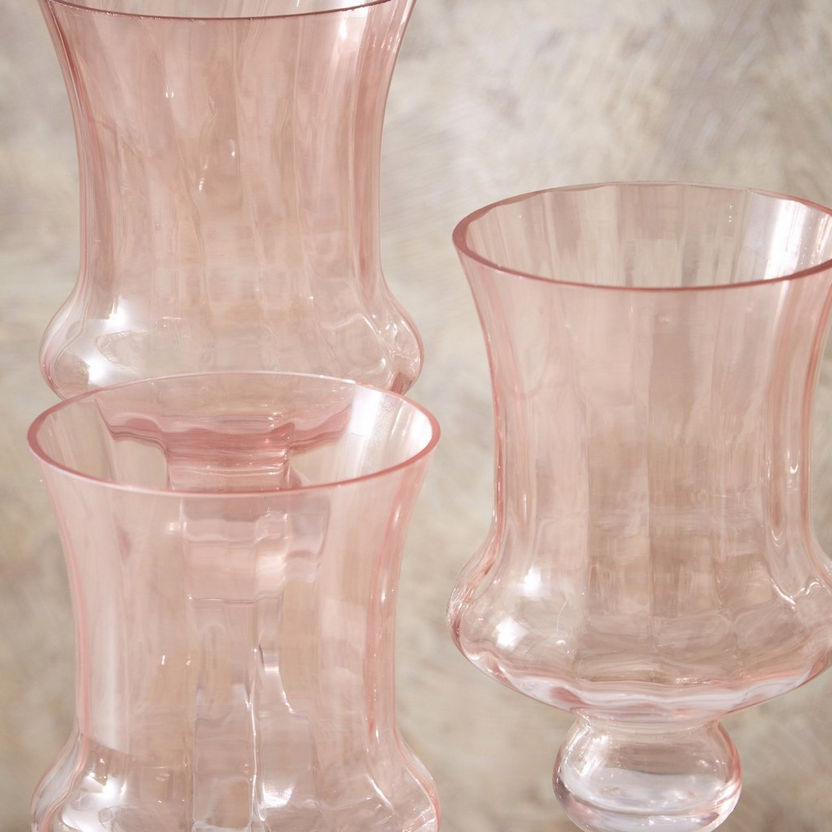 Vintage 3-Piece Glass Candleholder Set-Candle Holders-image-2