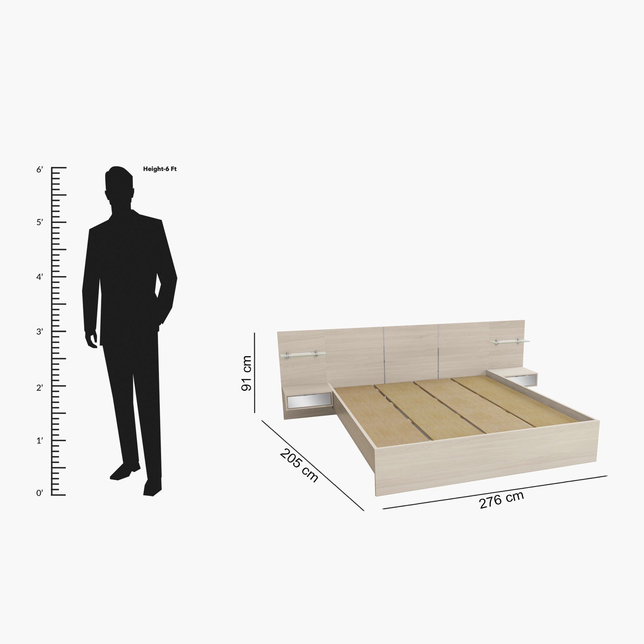 طقم غرفة نوم كينج 5 قطع من فلوريدا - 180x200 سم-hbxbedroom-bedsandbedsets-bedroomsets-king-image-14