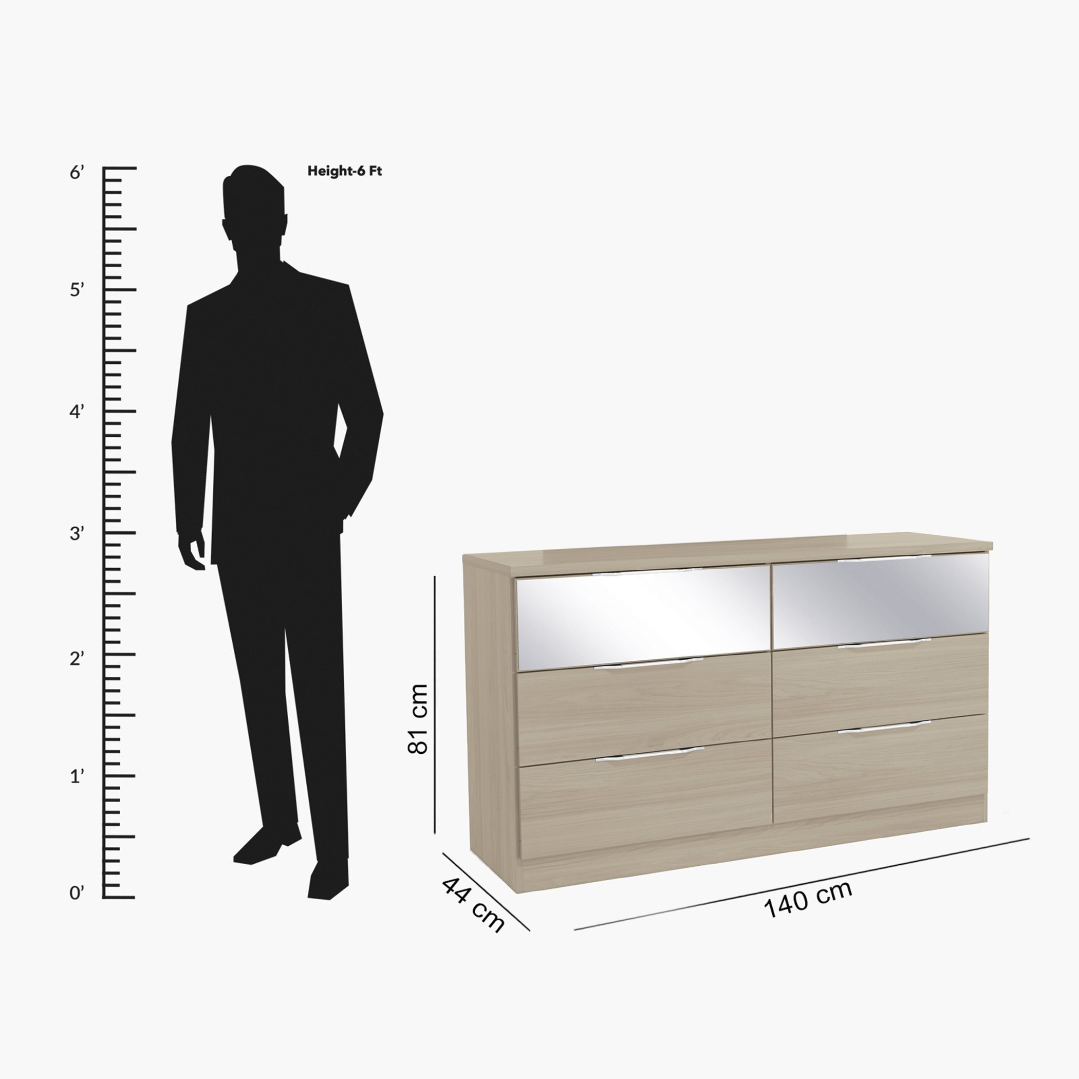 طقم غرفة نوم كينج 5 قطع من فلوريدا - 180x200 سم-hbxbedroom-bedsandbedsets-bedroomsets-king-image-15