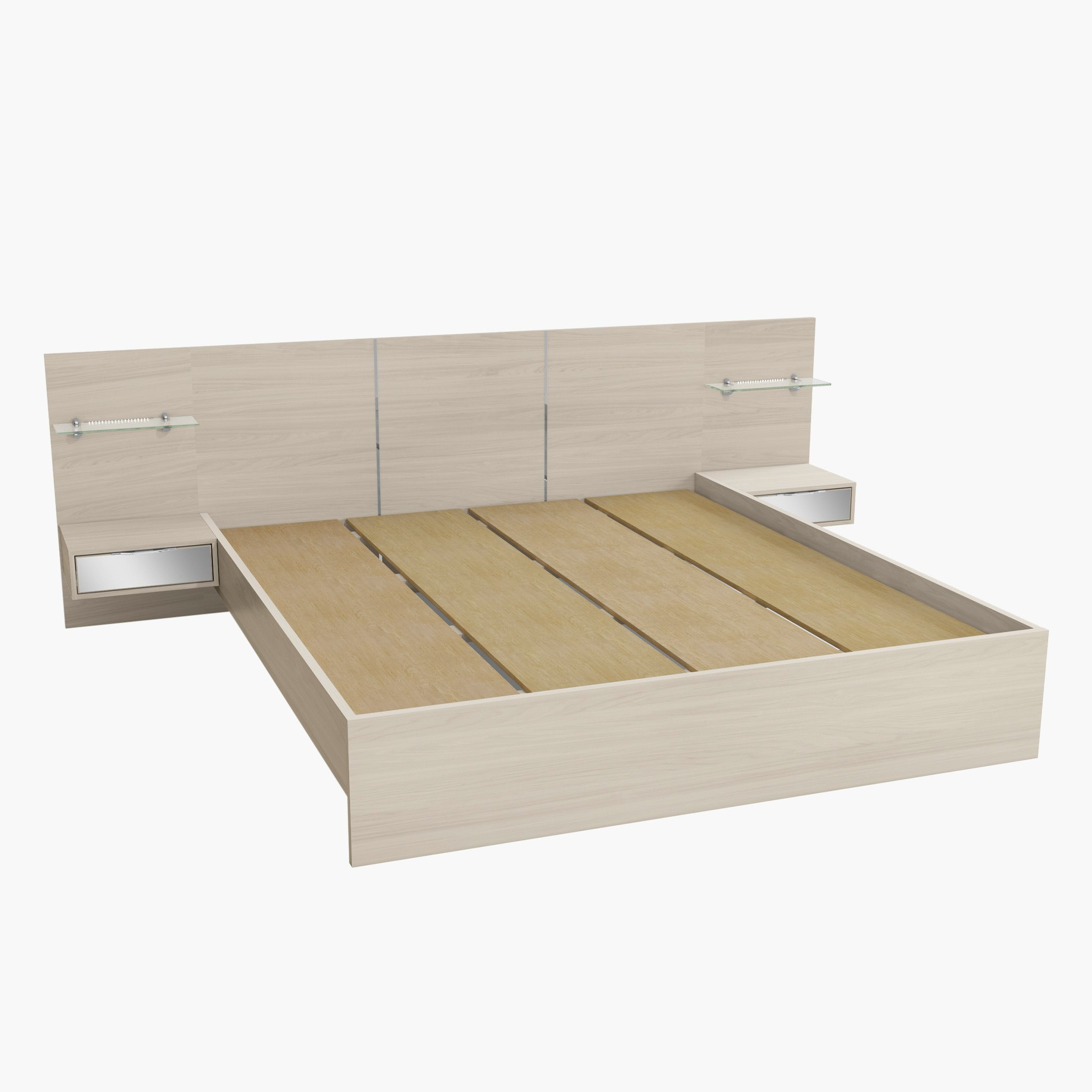 طقم غرفة نوم كينج 5 قطع من فلوريدا - 180x200 سم-hbxbedroom-bedsandbedsets-bedroomsets-king-image-2