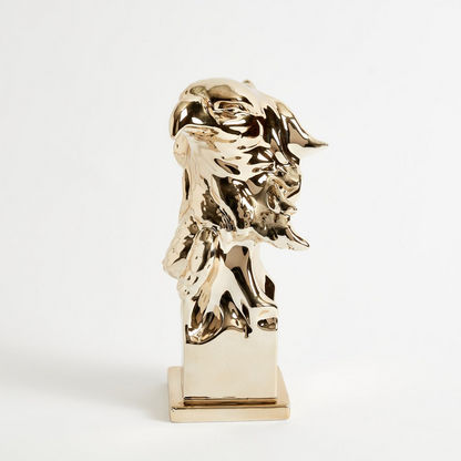 Duke Ceramic Eagle Bust Figurine - 15x15x32 cms