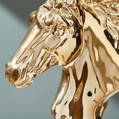 Duke Ceramic Horse Bust Accent - 18x11x31 cm