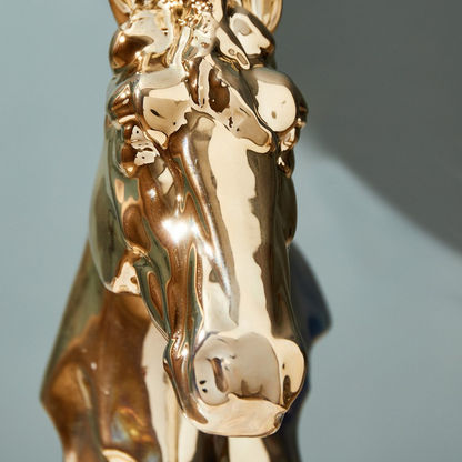 Duke Ceramic Horse Bust Accent - 18x11x31cms
