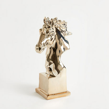 Duke Ceramic Horse Bust Accent - 18x11x31 cm