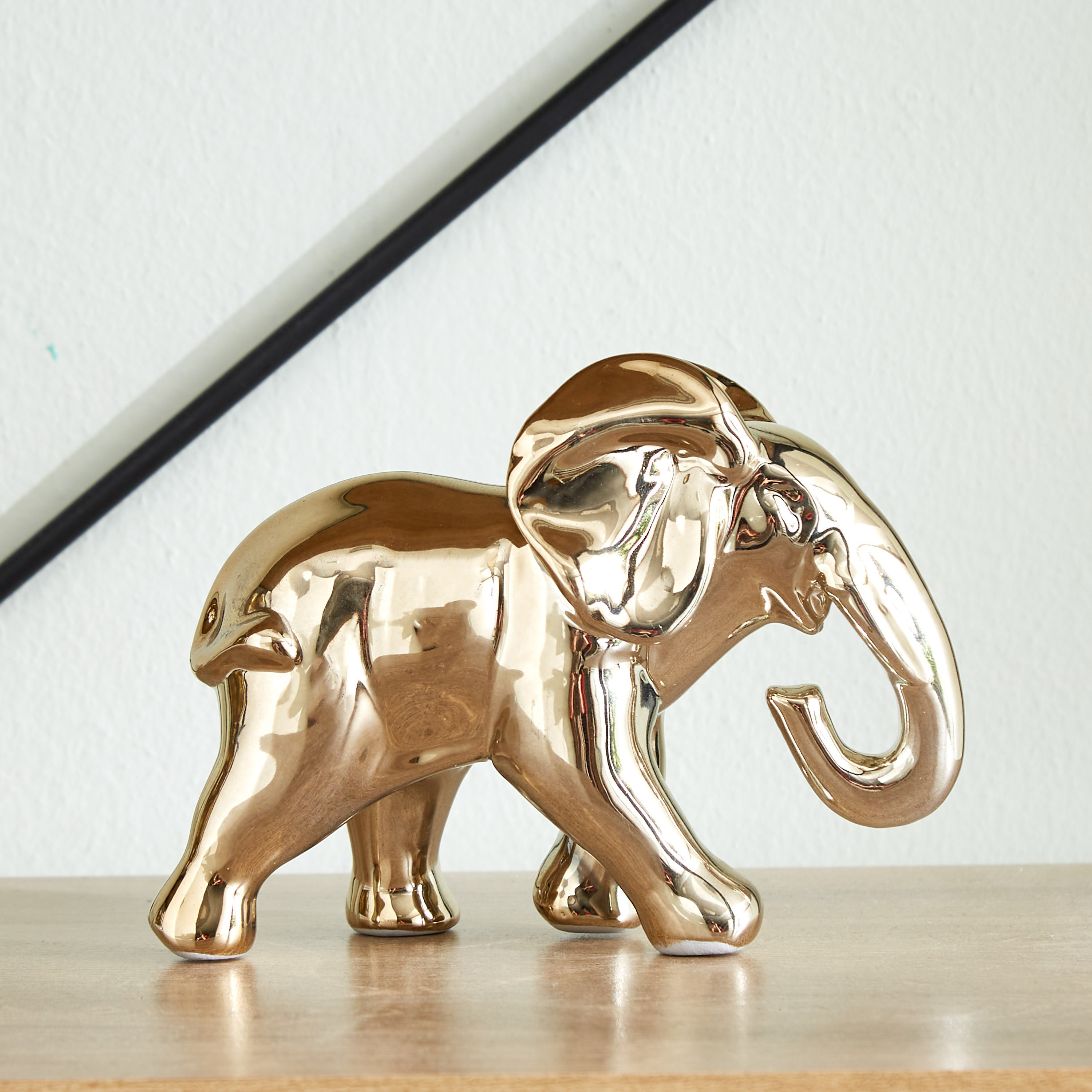 تمثال فيل سيراميك من دوك - 13x6x11 سم-hbxhomeware-homedecor-figurinesandornaments-image-2