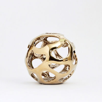 Topaz Ceramic Decorative Ball - 15x15x14 cms
