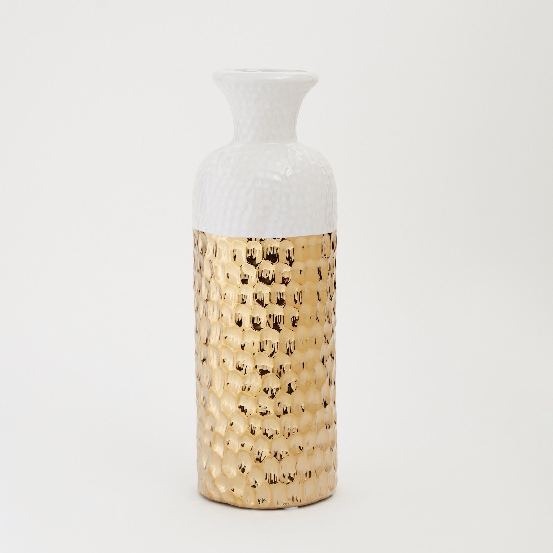 مزهرية سيراميك صغيرة بارزة الملمس من توباز - 10x10x30 سم-hbxhomeware-hbxdecorandfurnishings-image-6