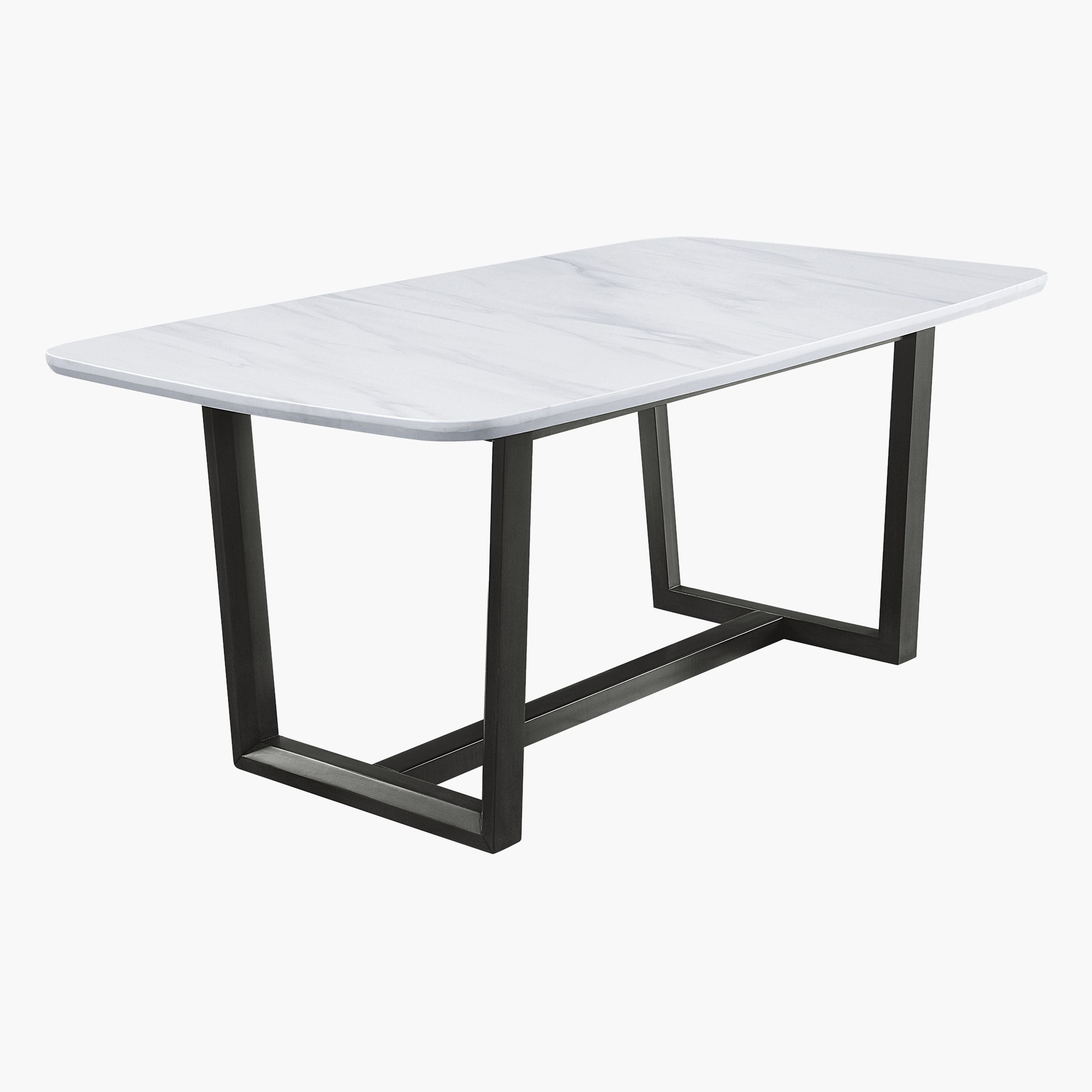 طقم سفرة 6 مقاعد بسطح رخام من مادان-hbxfurniture-diningtablesandsets-diningsets-sixseater-image-3