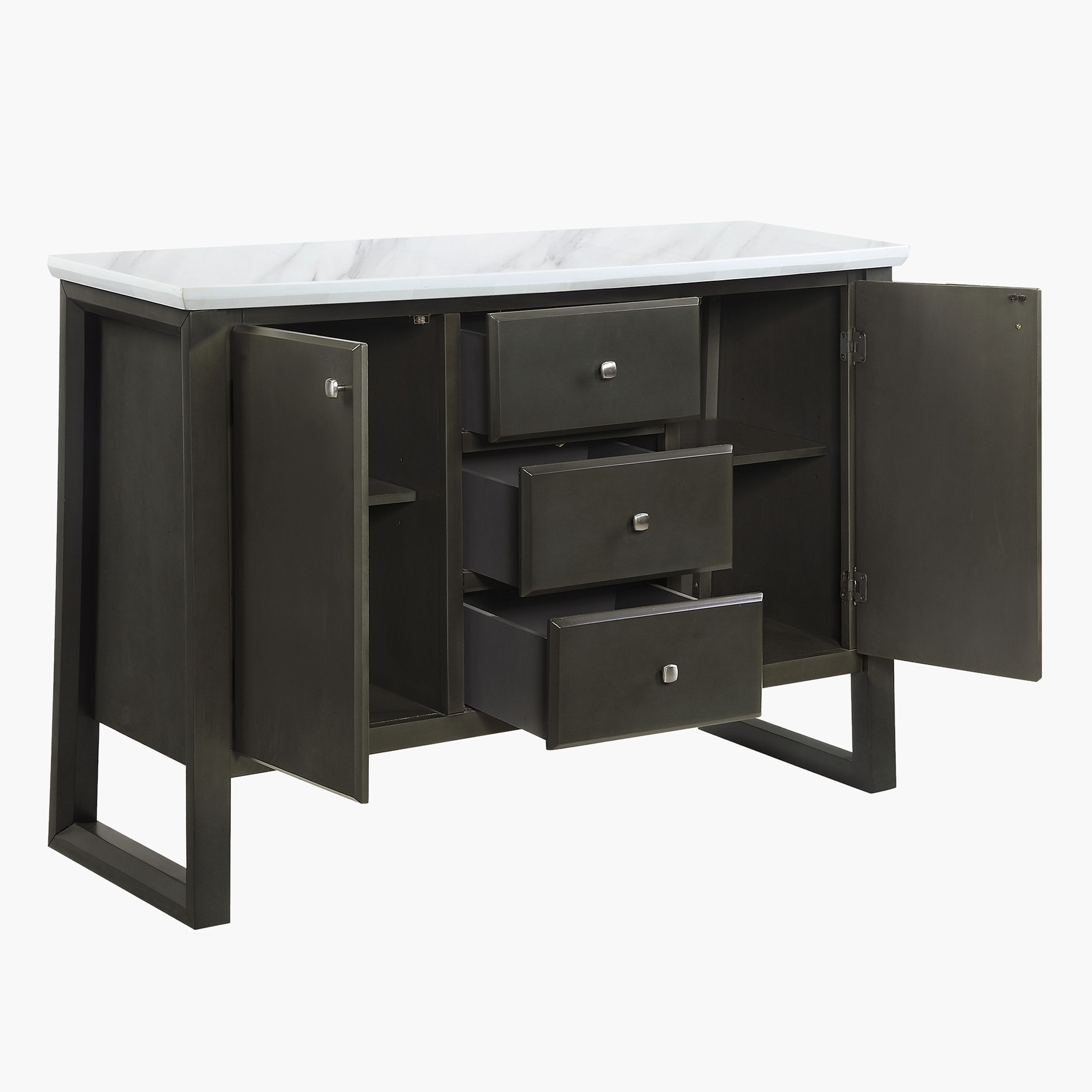 خزانة جانبية بسطح رخام وبابين و3 أدراج من مادان-hbxfurniture-diningroom-buffetsandsideboards-image-4