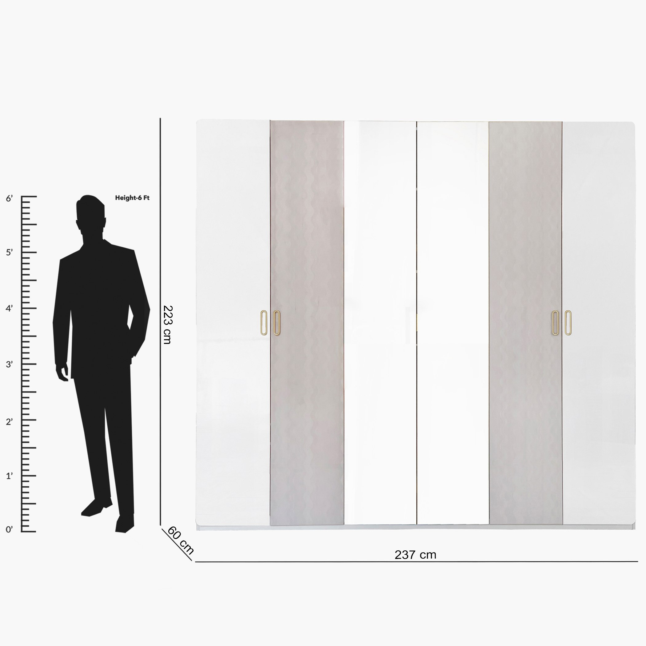 خزانة ملابس بـ6 أبواب ومرآتين من أناليزا-hbxfurniture-wardrobes-image-8
